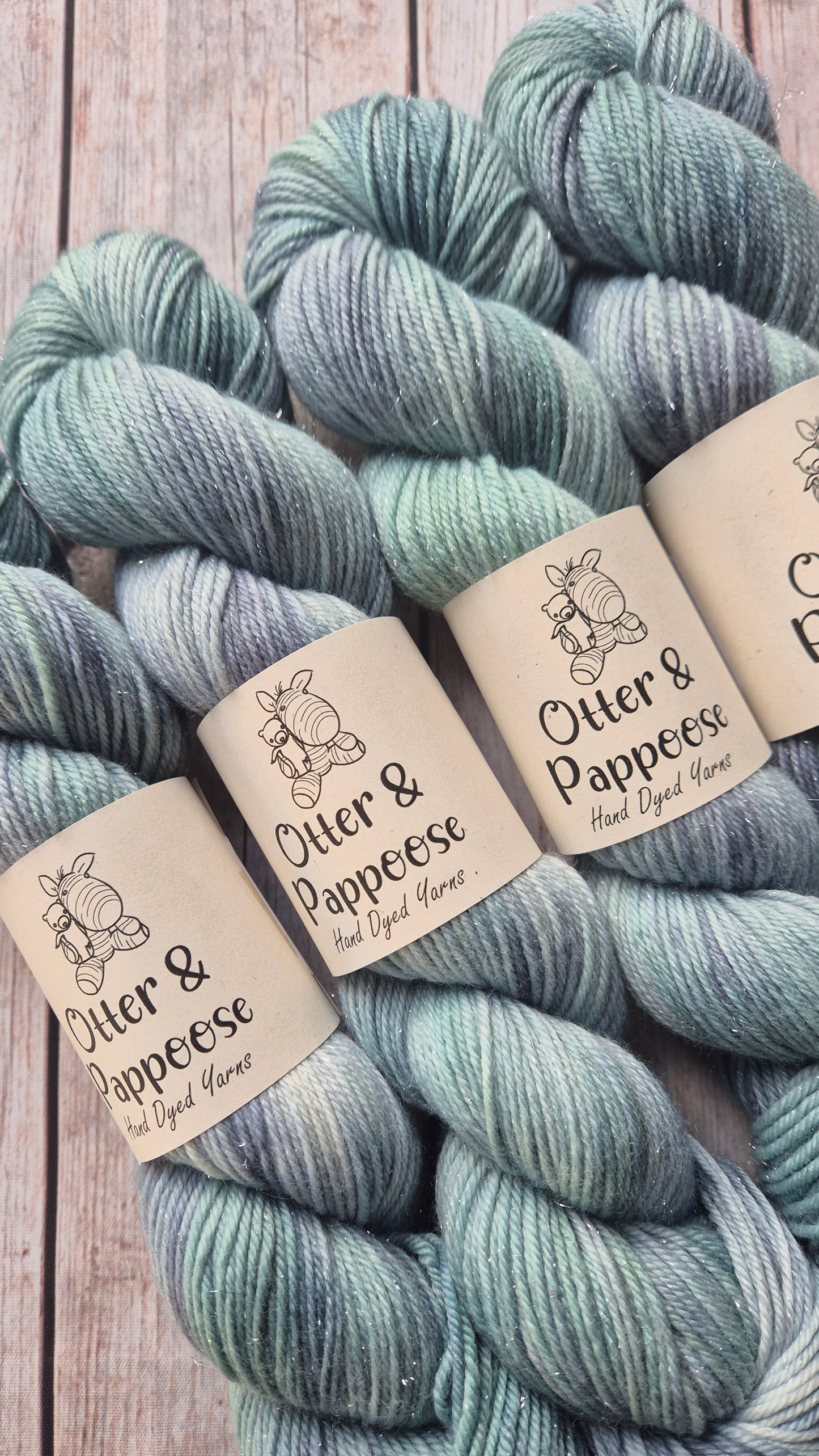 Rainy Day - Hand dyed yarn - 4ply & DK Merino nylon, 4ply & DK Donegal Nep/Merino, 4ply & DK Sparkle
