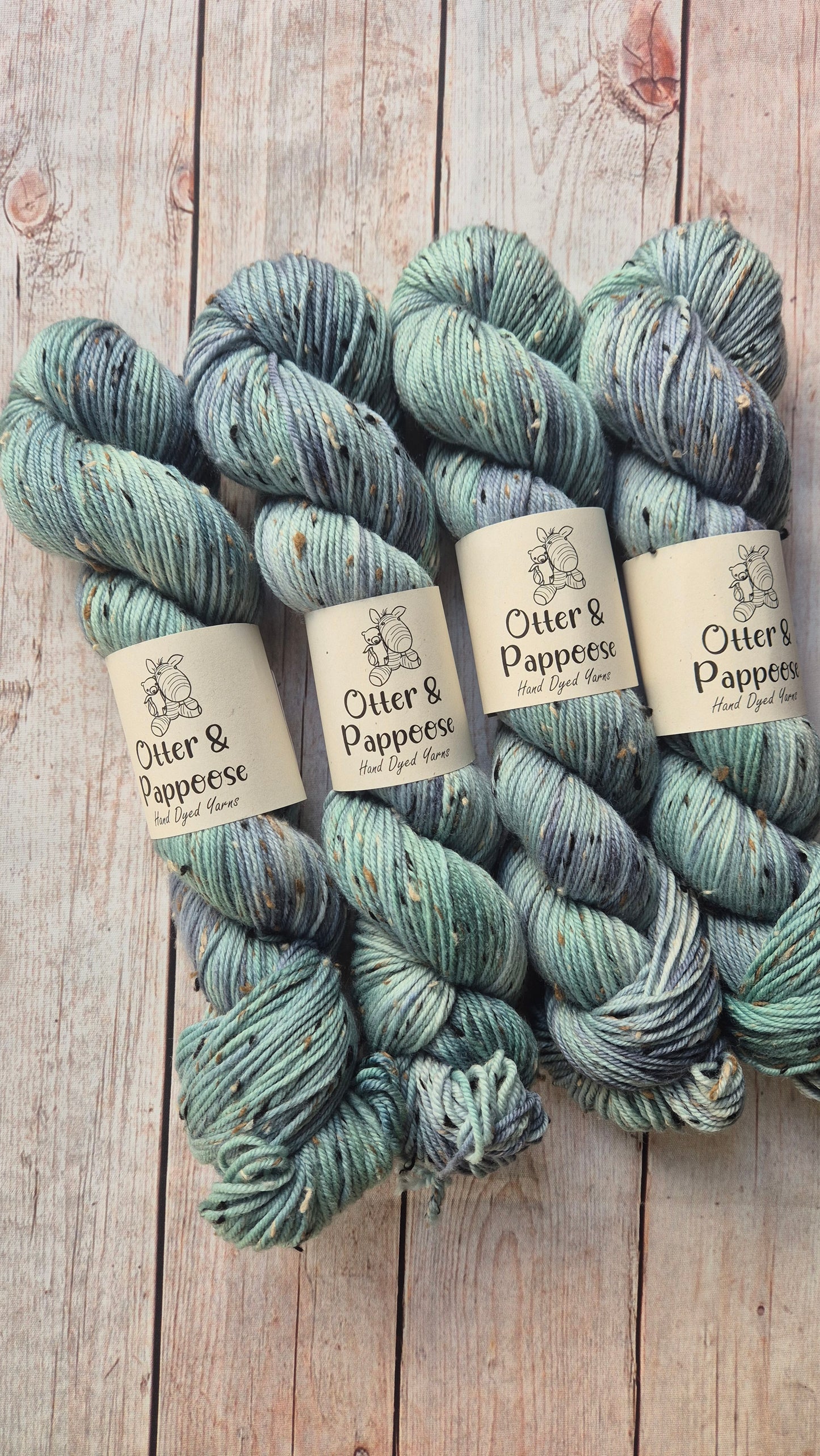 Rainy Day - Hand dyed yarn - 4ply & DK Merino nylon, 4ply & DK Donegal Nep/Merino, 4ply & DK Sparkle