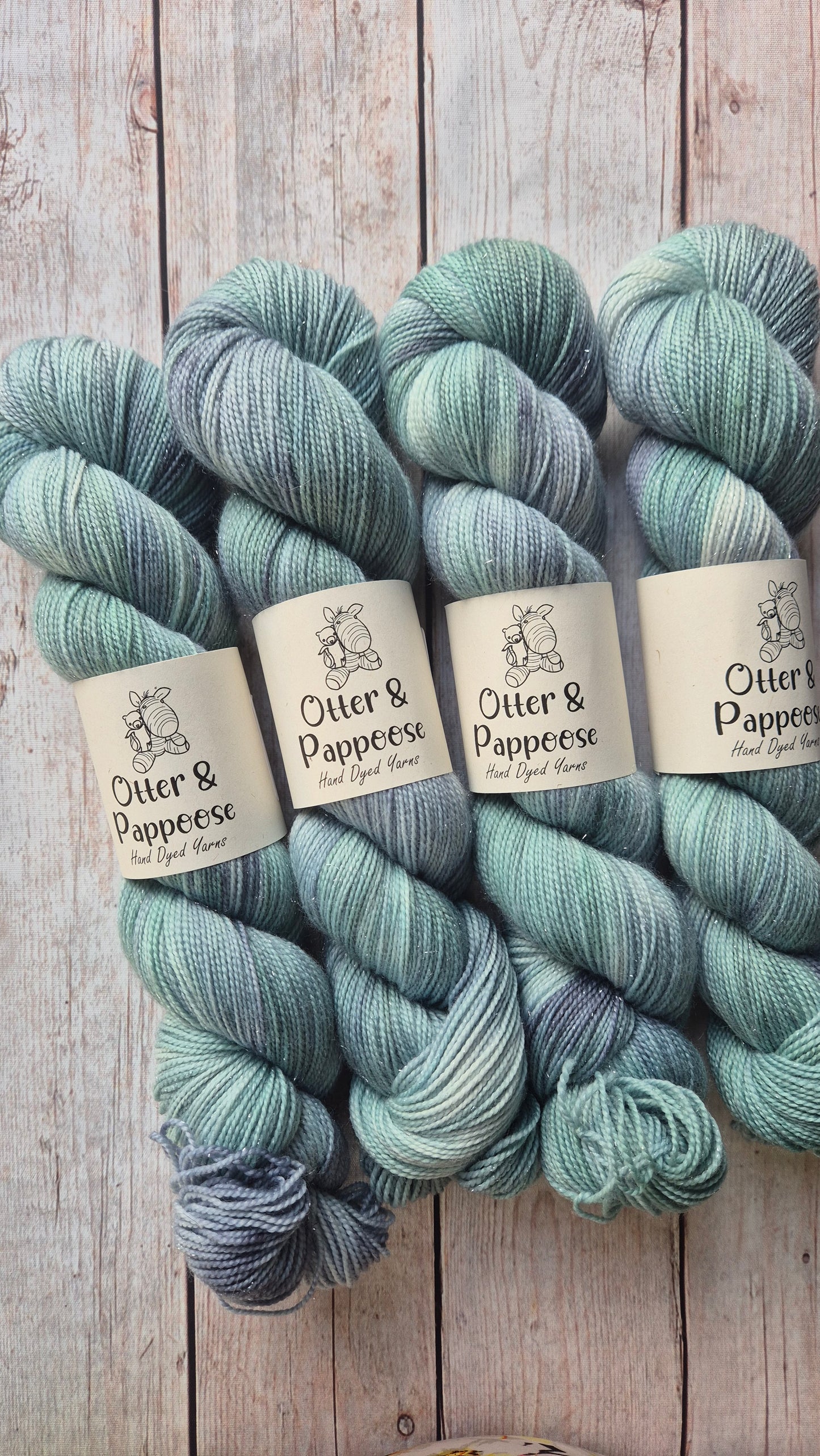 Rainy Day - Hand dyed yarn - 4ply & DK Merino nylon, 4ply & DK Donegal Nep/Merino, 4ply & DK Sparkle