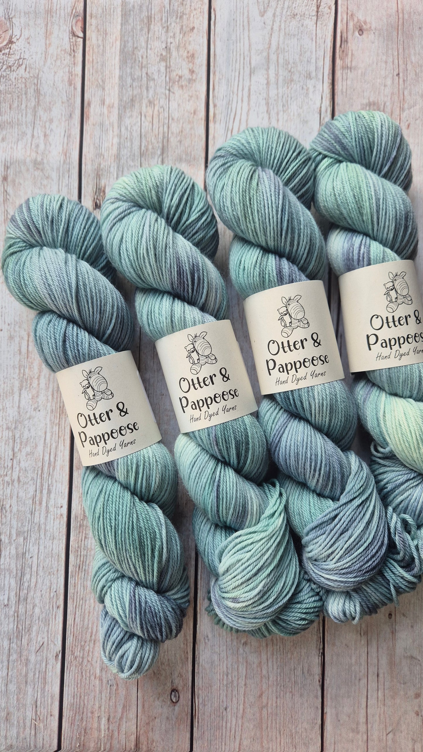 Rainy Day - Hand dyed yarn - 4ply & DK Merino nylon, 4ply & DK Donegal Nep/Merino, 4ply & DK Sparkle