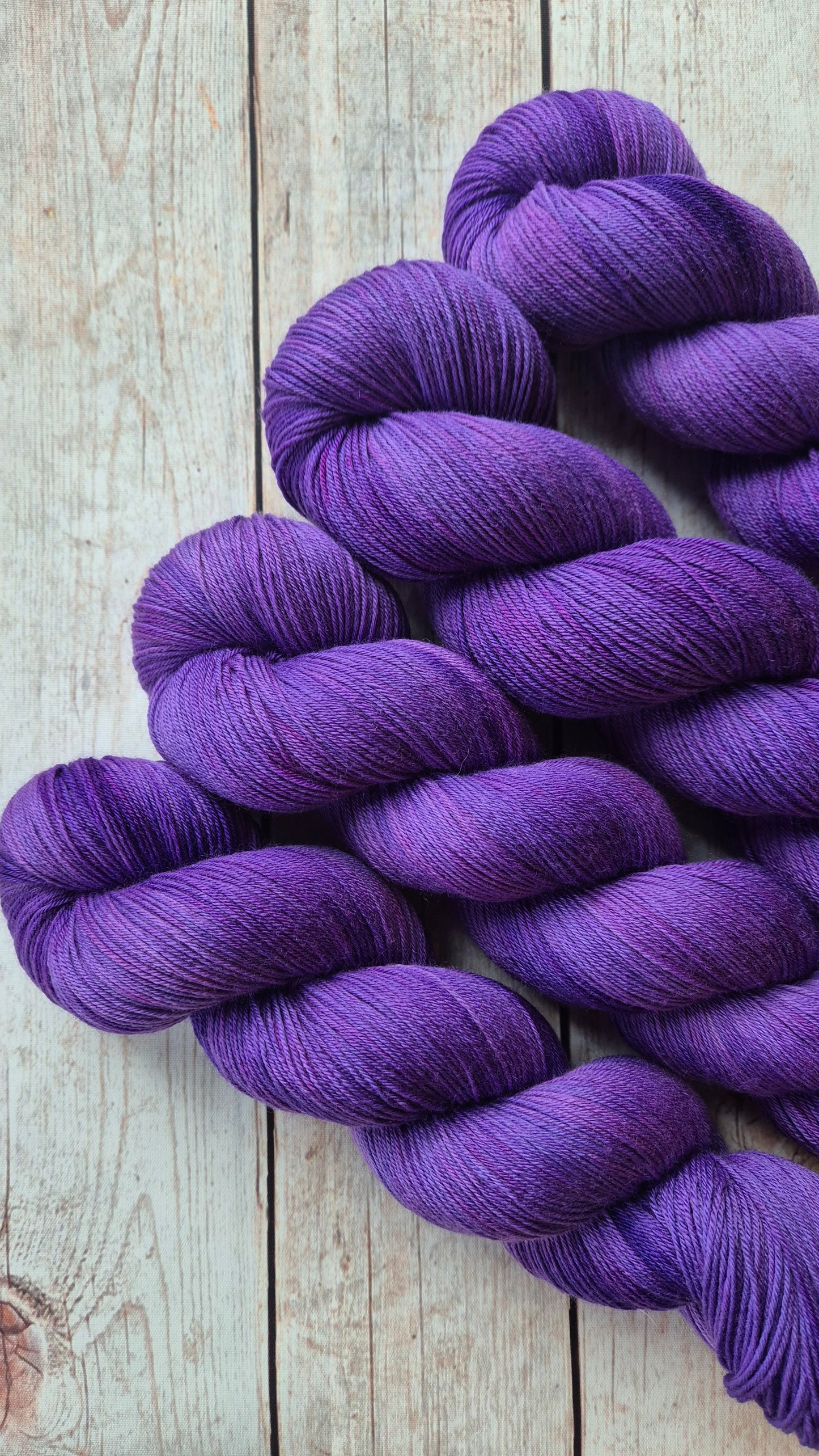 Purple Emperor - Hand dyed yarn - 4ply Merino nylon