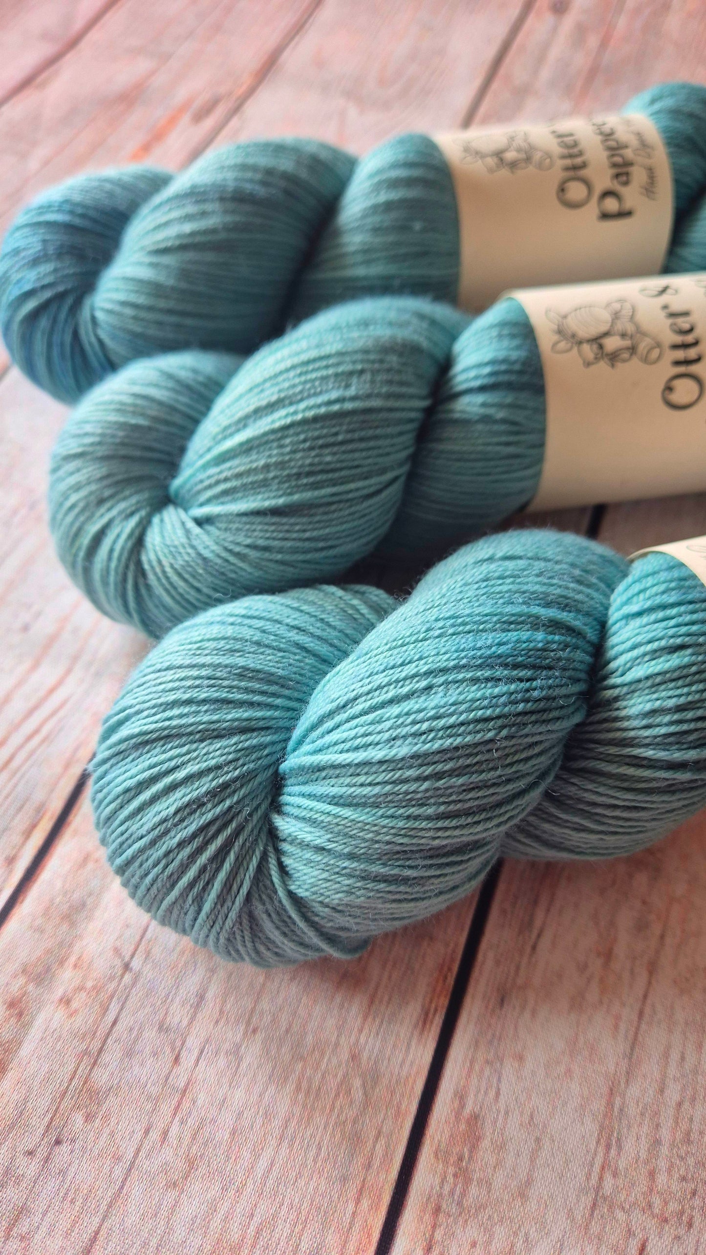 Addicted To Teal - Hand dyed yarn - 4ply Merino nylon