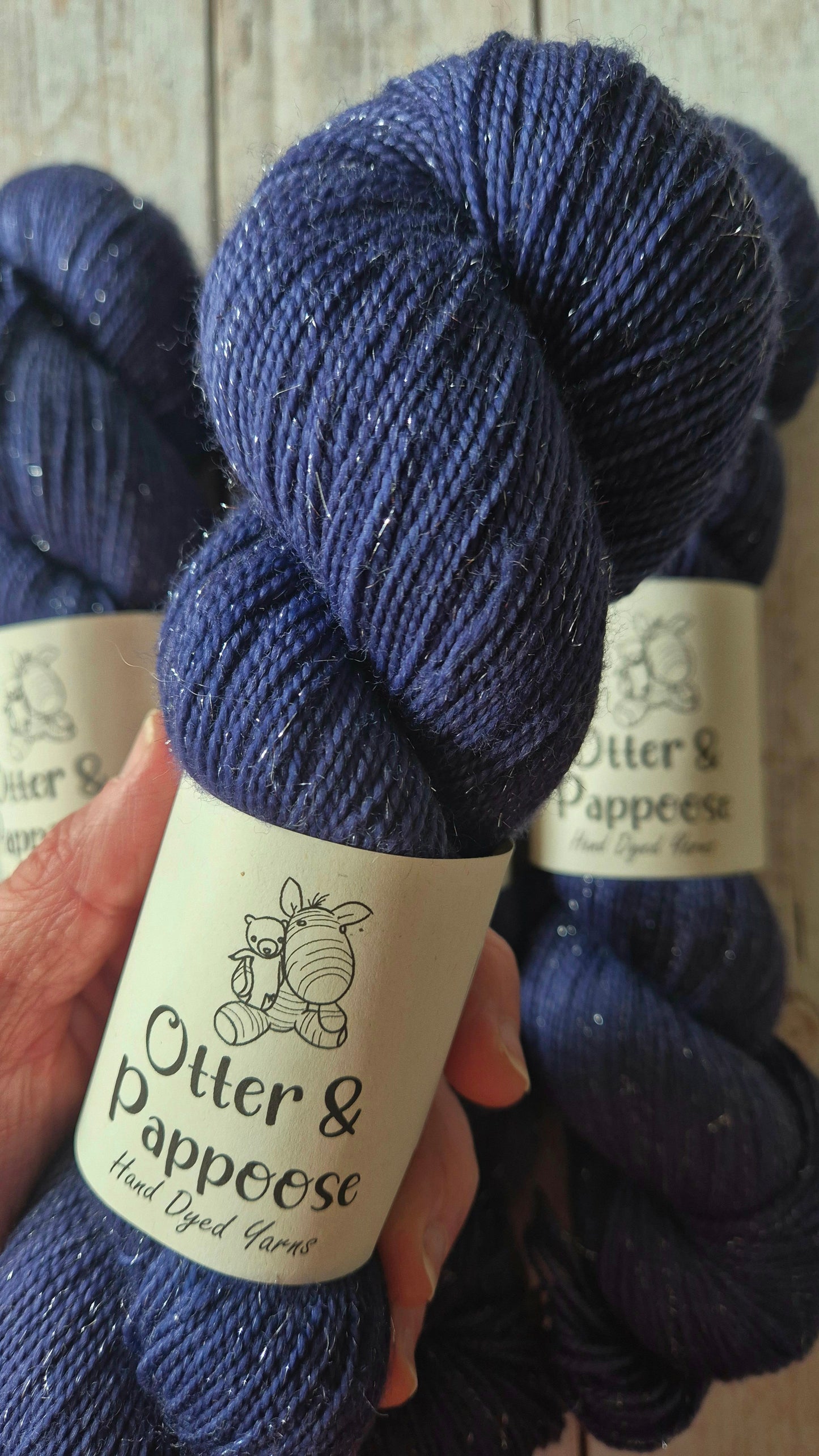 Inkwell - Hand dyed yarn - 4ply Merino nylon, 4ply Sparkle, 4ply Alpaca, High Twist Sock 75/25