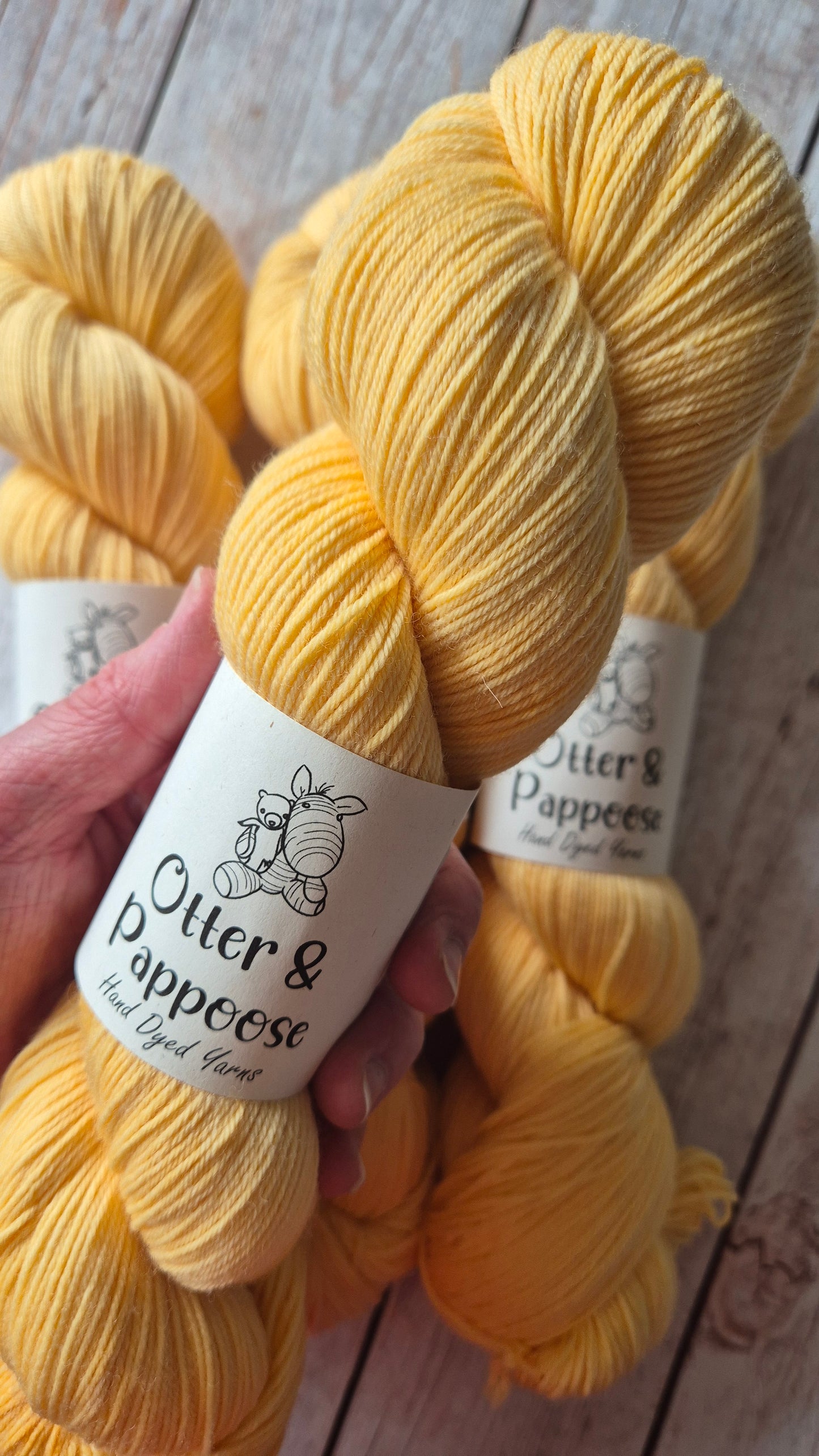 Daisy - Hand dyed yarn - 4ply Merino nylon