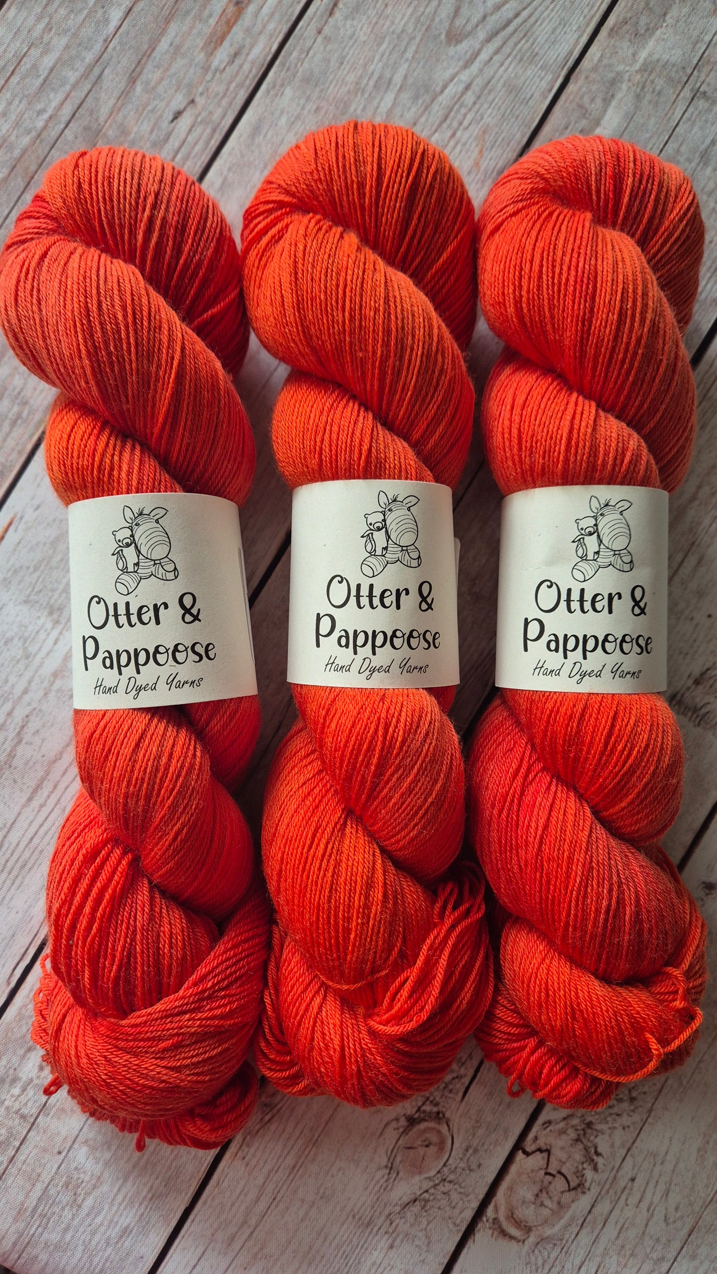 Light My Fire - Hand dyed yarn - 4ply Merino nylon