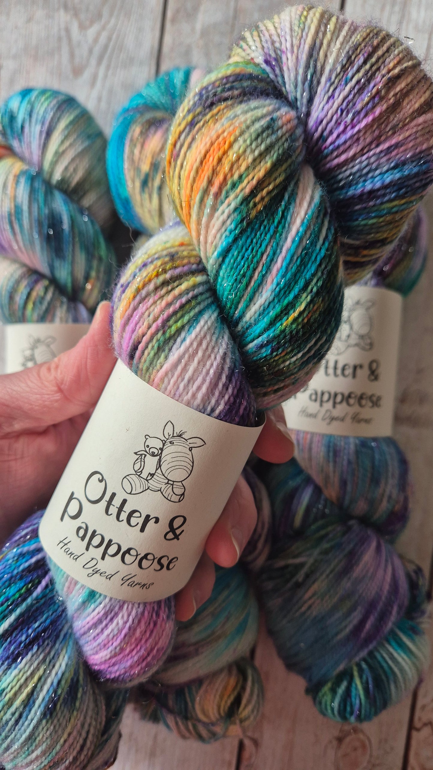 Dance Like No One Is Watching - Hand dyed yarn - 4ply Merino nylon, 4ply Sparkle