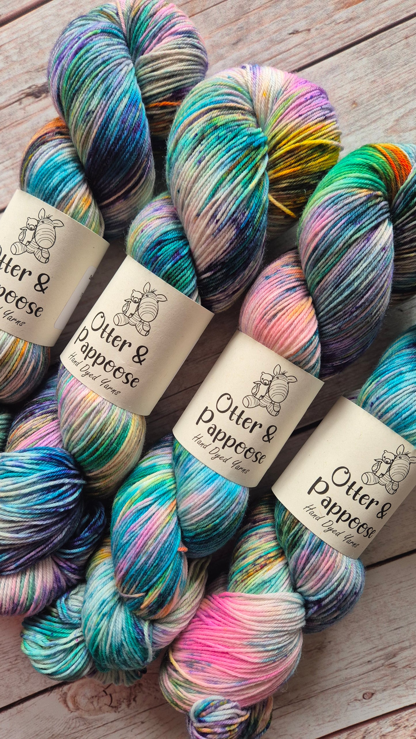 Dance Like No One Is Watching - Hand dyed yarn - 4ply Merino nylon, 4ply Sparkle