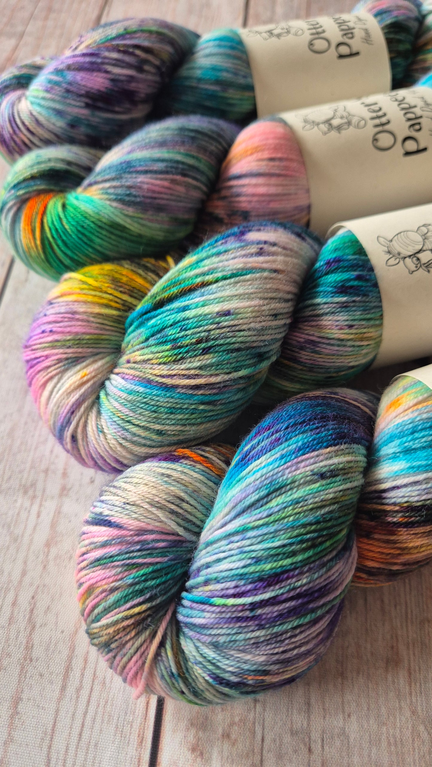 Dance Like No One Is Watching - Hand dyed yarn - 4ply Merino nylon, 4ply Sparkle