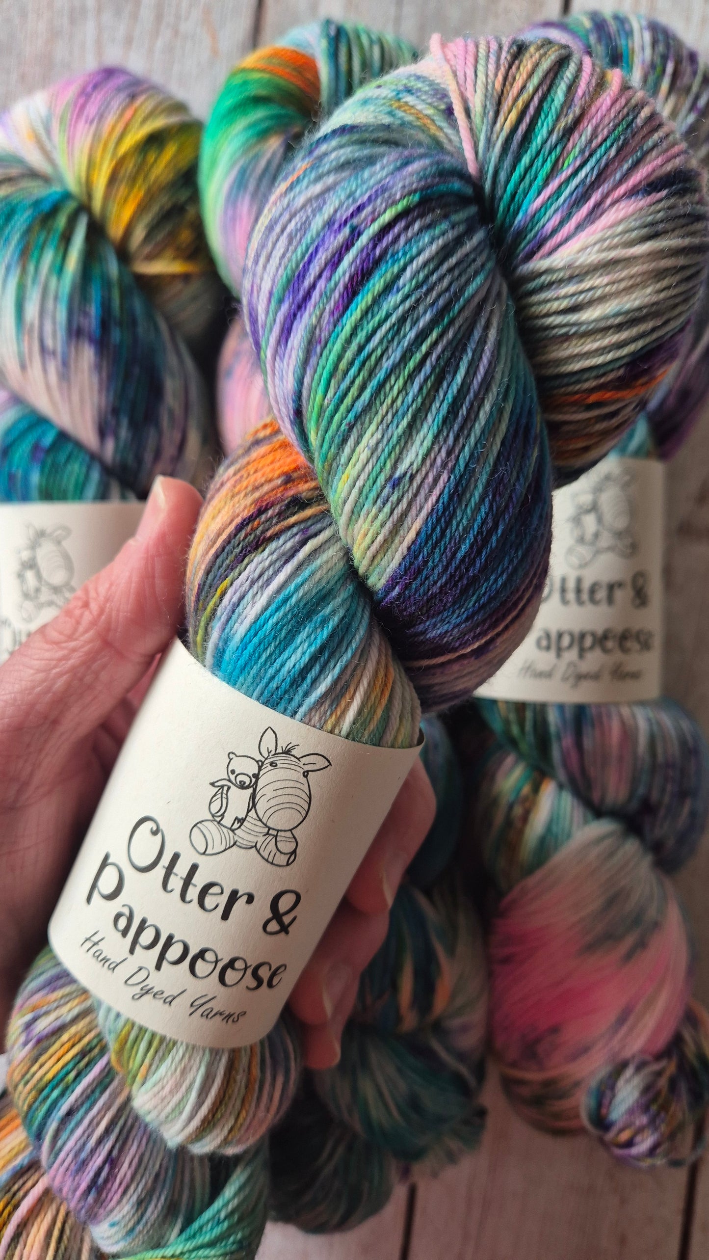 Dance Like No One Is Watching - Hand dyed yarn - 4ply Merino nylon, 4ply Sparkle