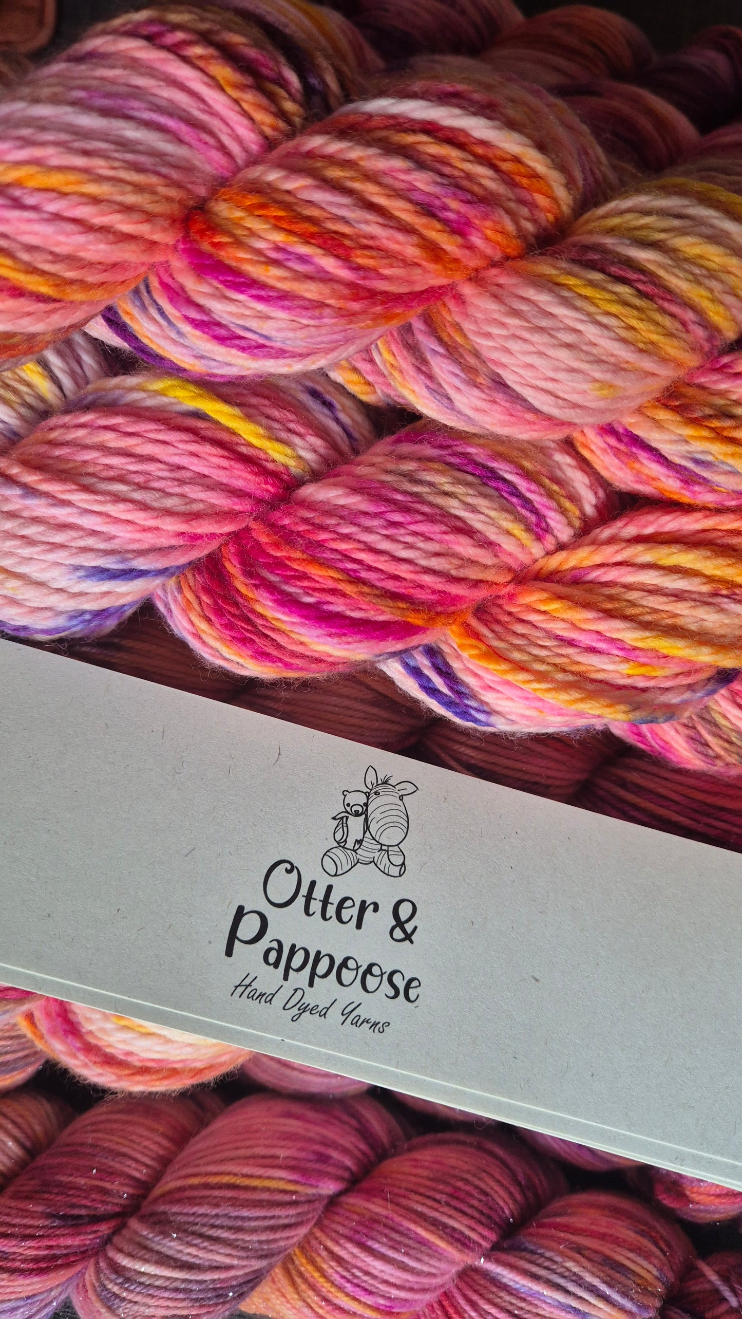 Scrumptiously Sweet - Hand dyed yarn - 4ply Merino nylon, 4ply & DK Sparkle, Chunky Merino nylon