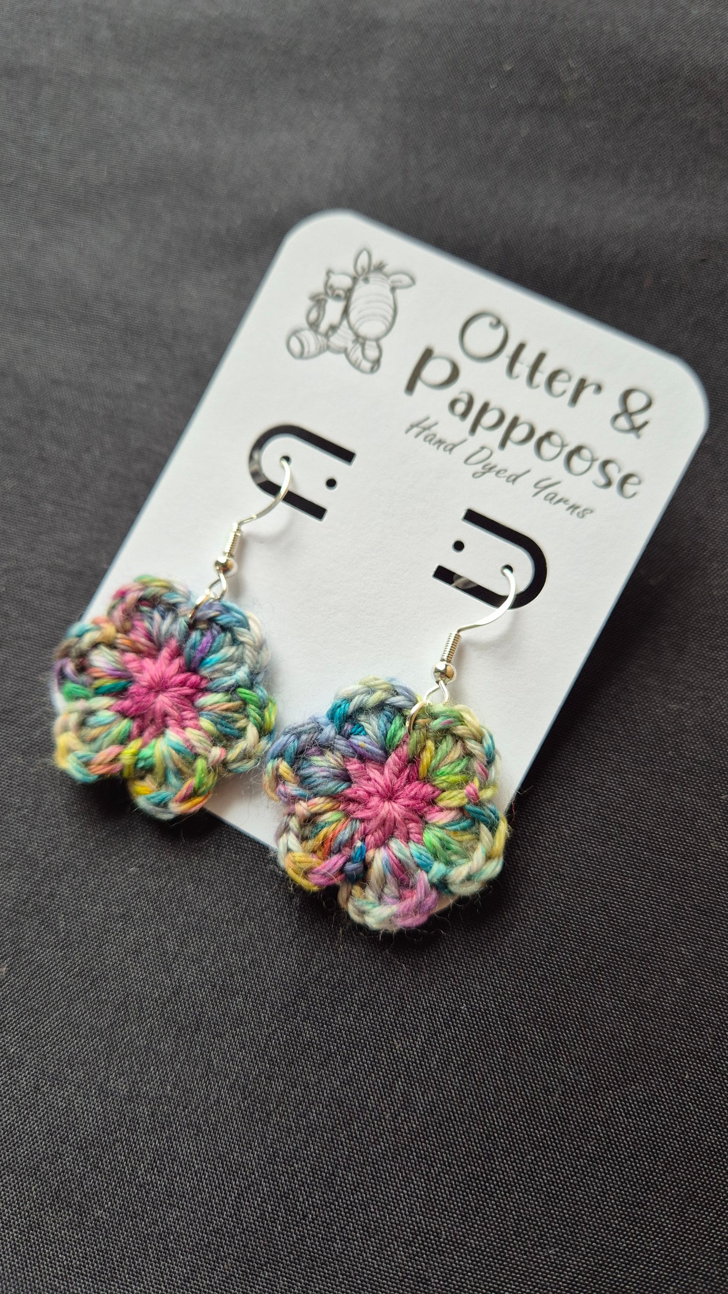 Flower Earrings - Hook 925 Silver