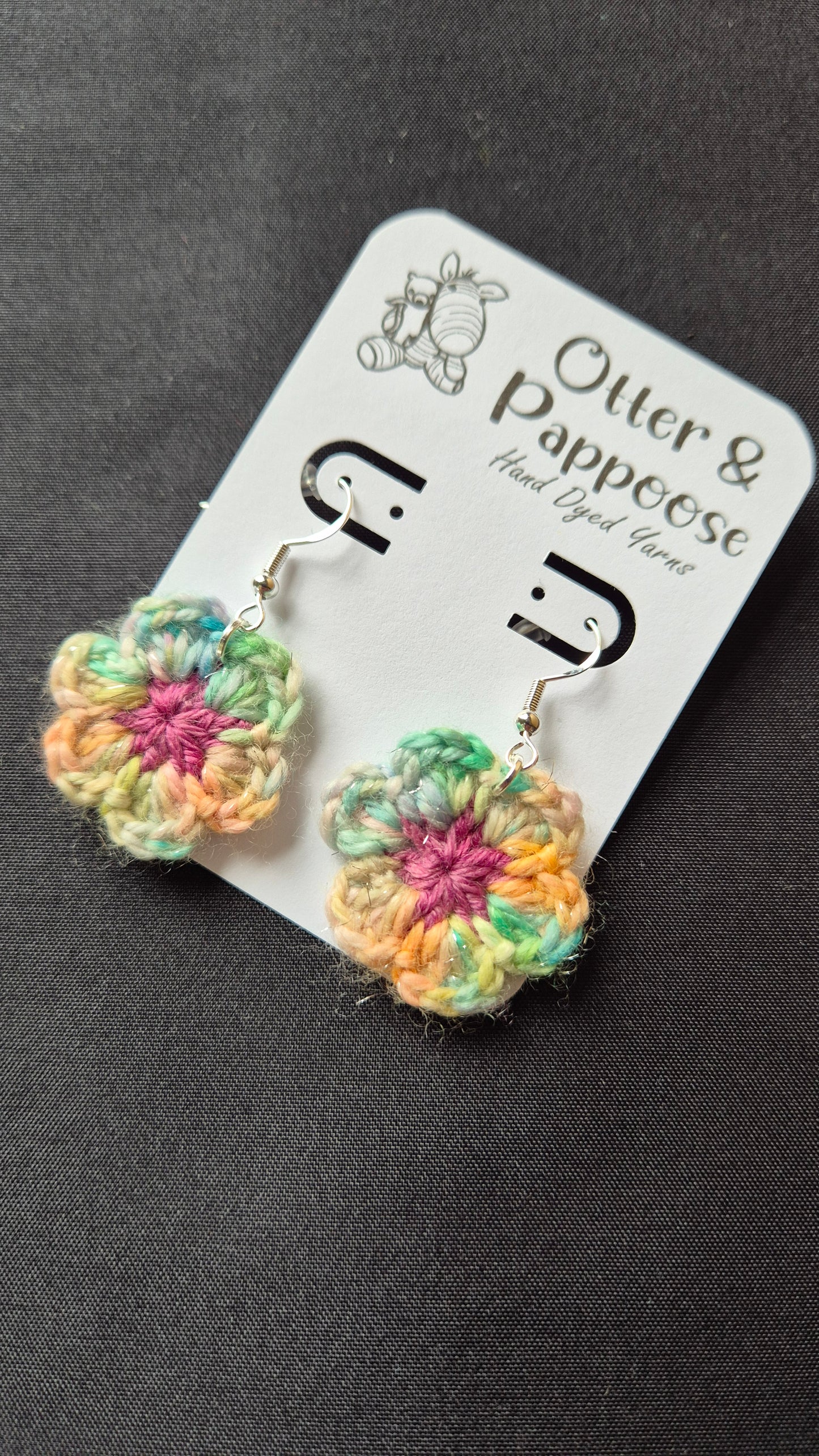 Flower Earrings - Hook 925 Silver