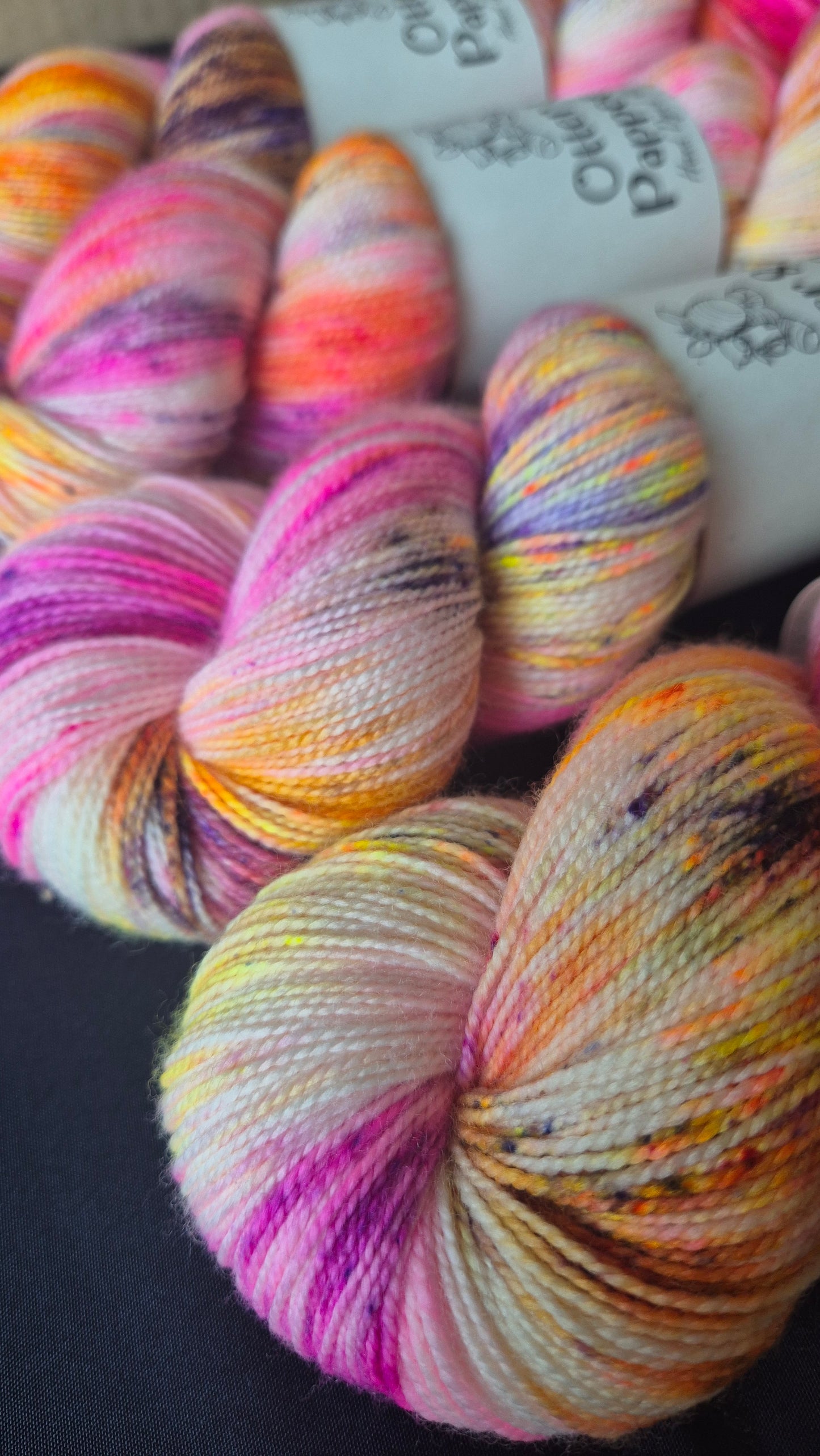 The Floor Is Lava - Hand dyed yarn - Sock High Twist Merino nylon
