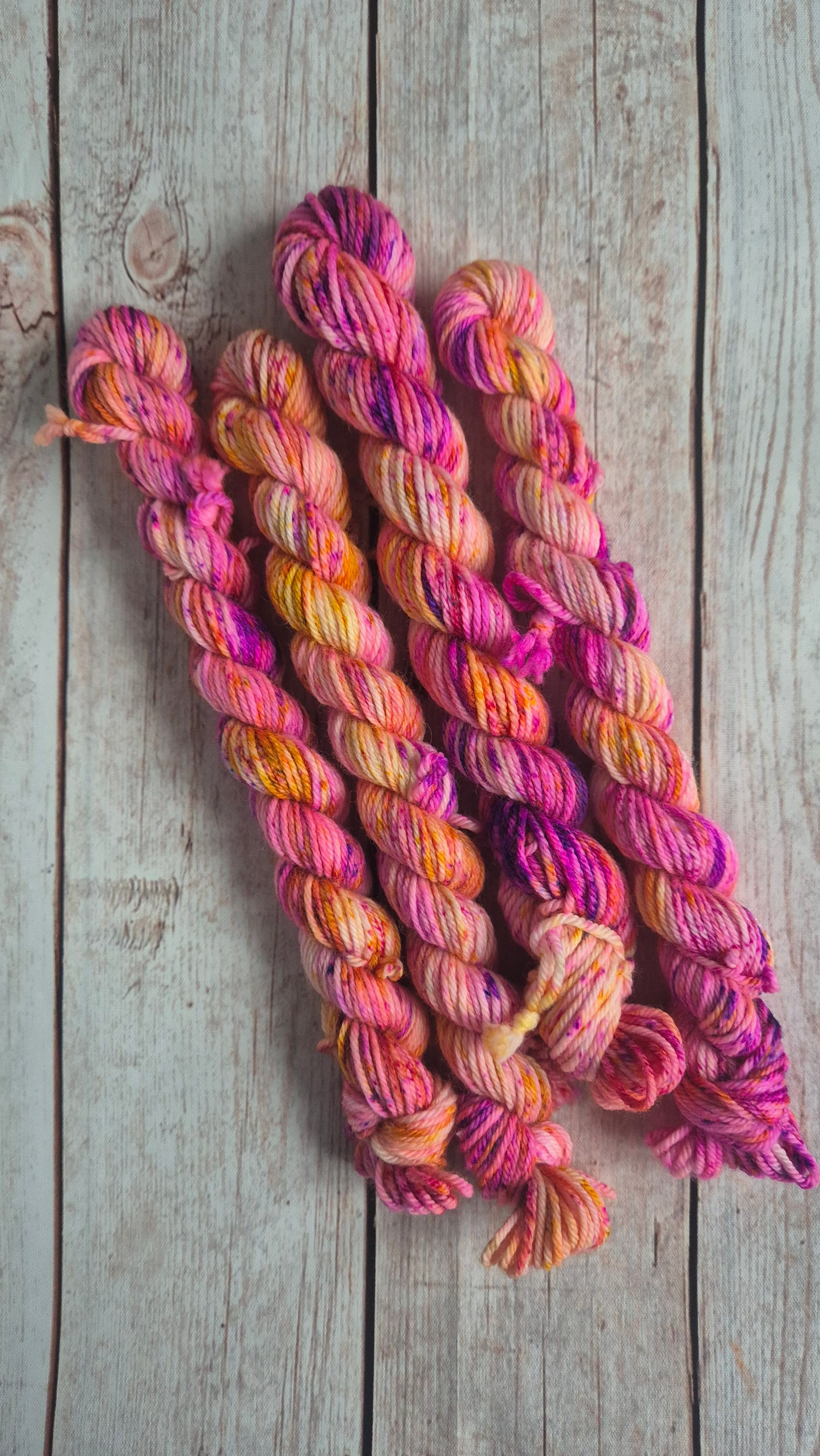 DK Mini Skein Separates - Hand dyed yarn - 20g individual skeins, Merino nylon