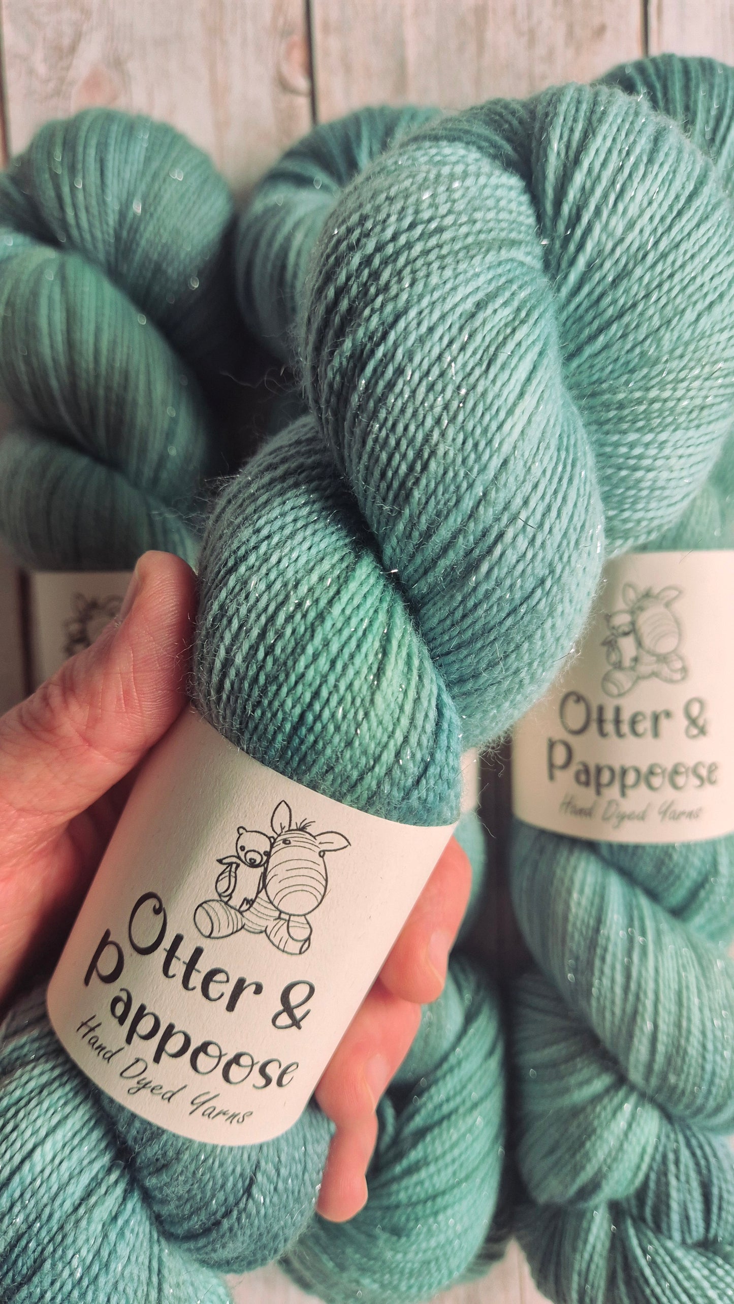 Enchanted Grove - Hand dyed yarn - 4ply Sparkle