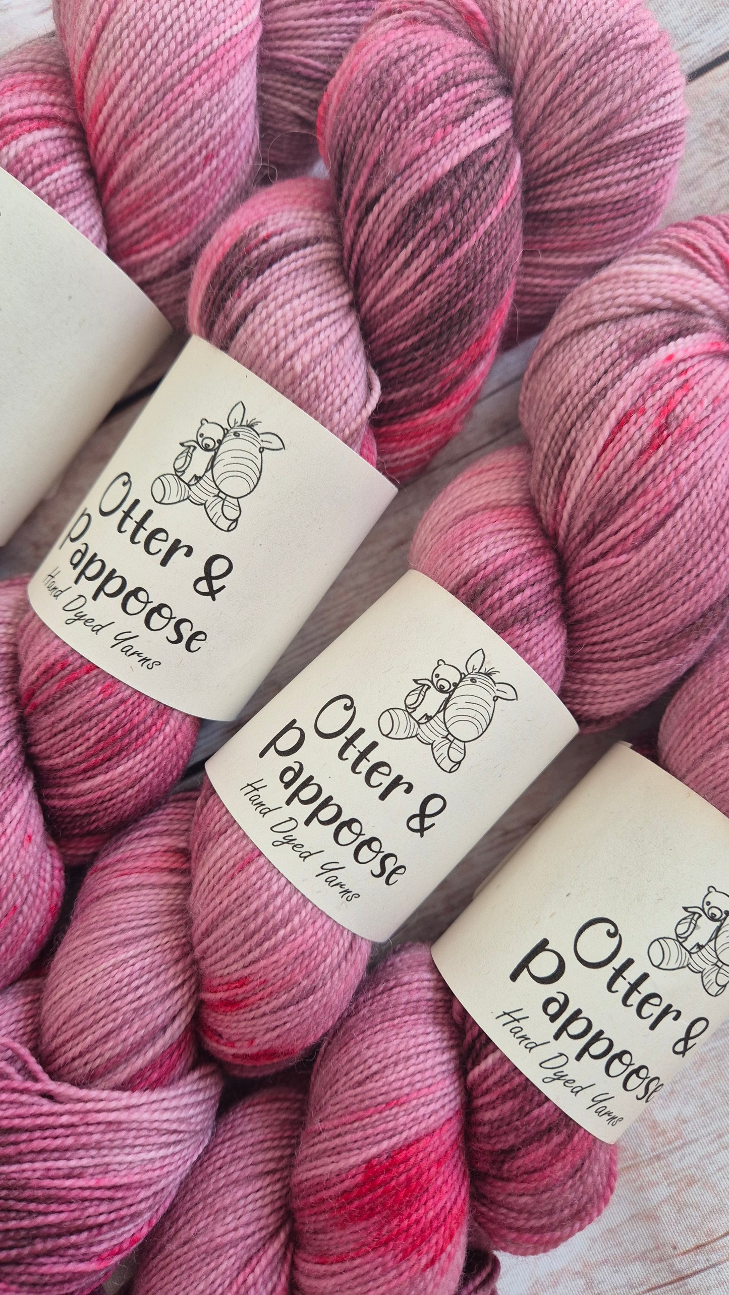 Pinky Promise - Hand dyed yarn - Sock High Twist Merino nylon