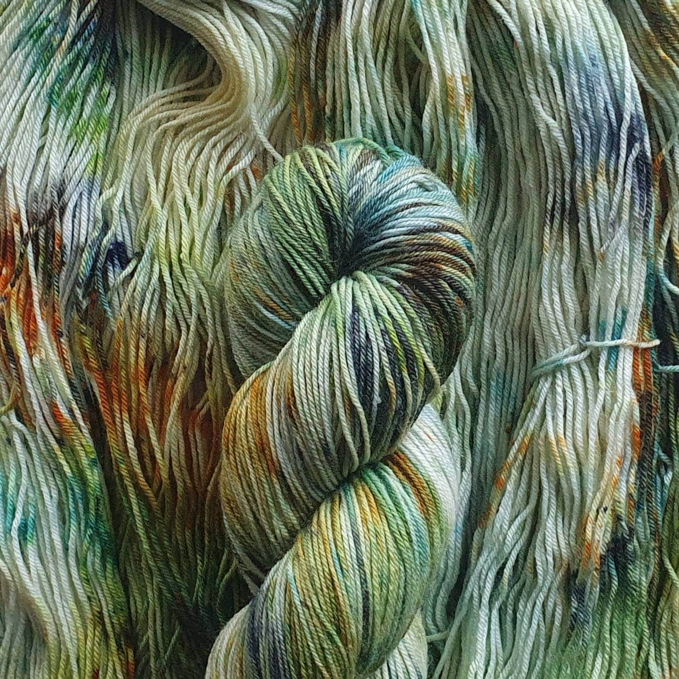 Happy Accident OOAK - Ogres Are Like Onions - Hand dyed yarn - 4ply Merino nylon