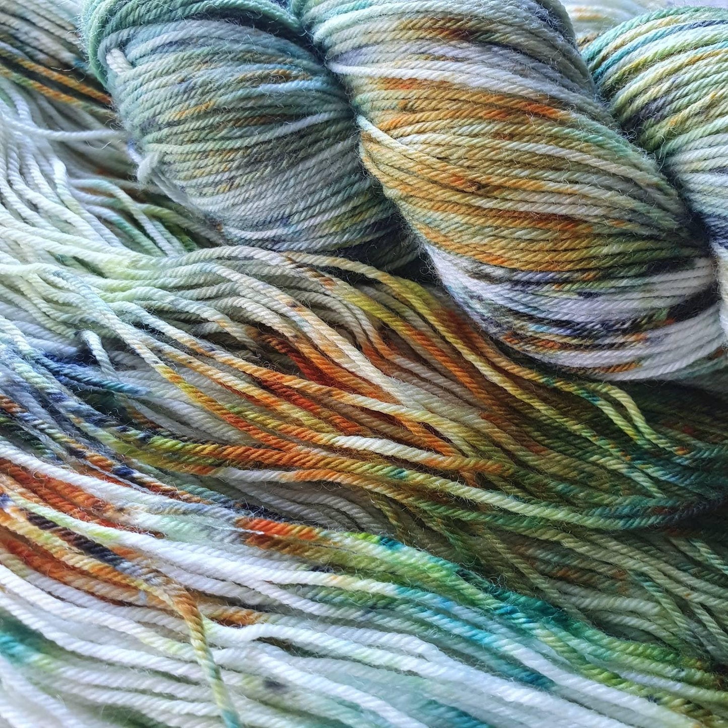 Happy Accident OOAK - Ogres Are Like Onions - Hand dyed yarn - 4ply Merino nylon