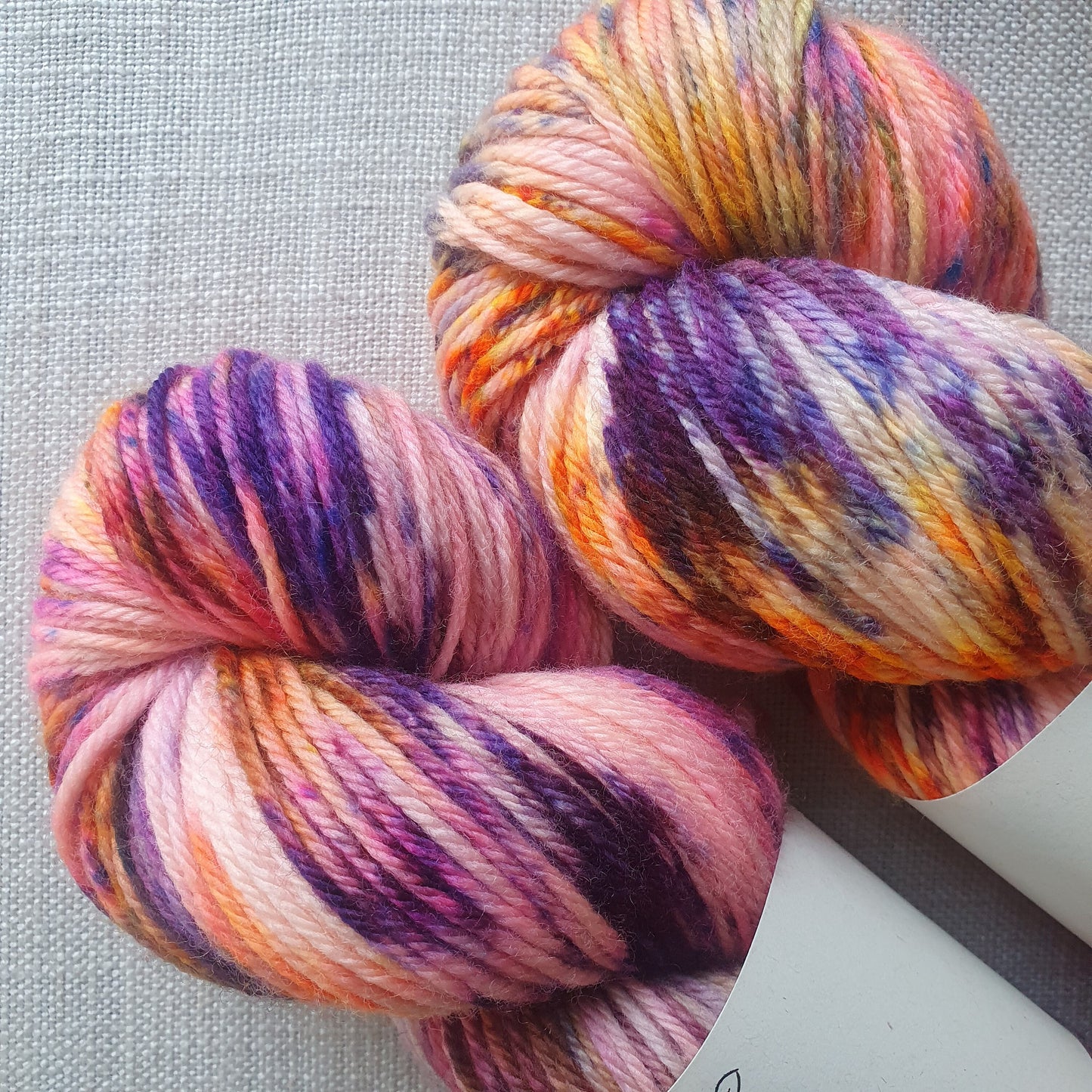 Painted Bunting - Hand dyed yarn - DK Merino, DK Bluefaced Leicester/Silk