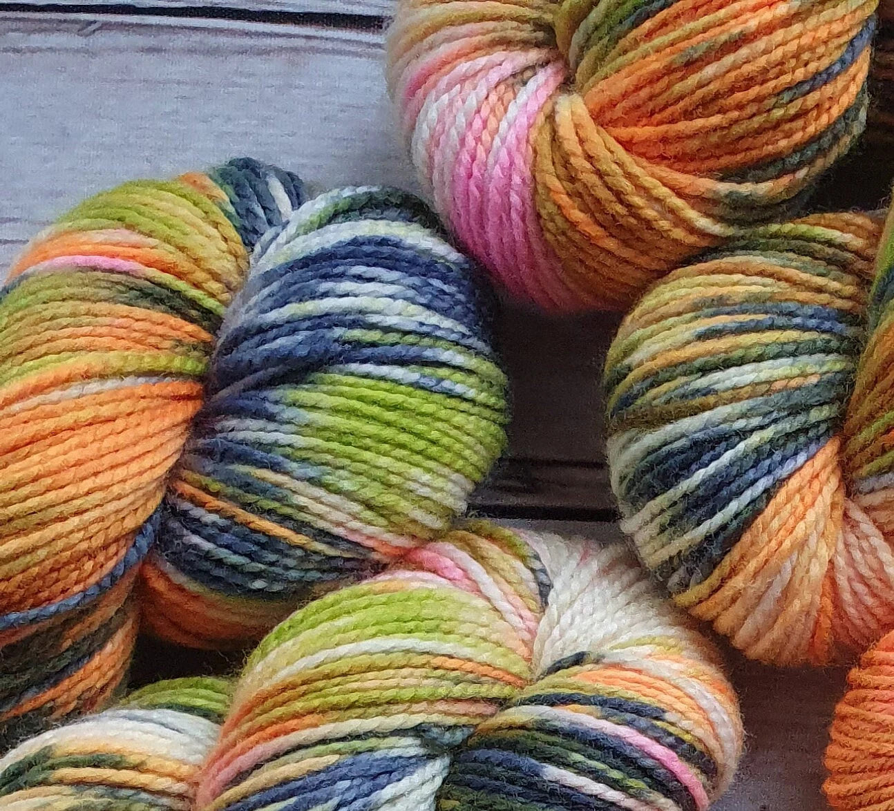 Wonderland - Hand dyed yarn - DK Merino nylon, DK Sparkle, DK Falkland High Twist