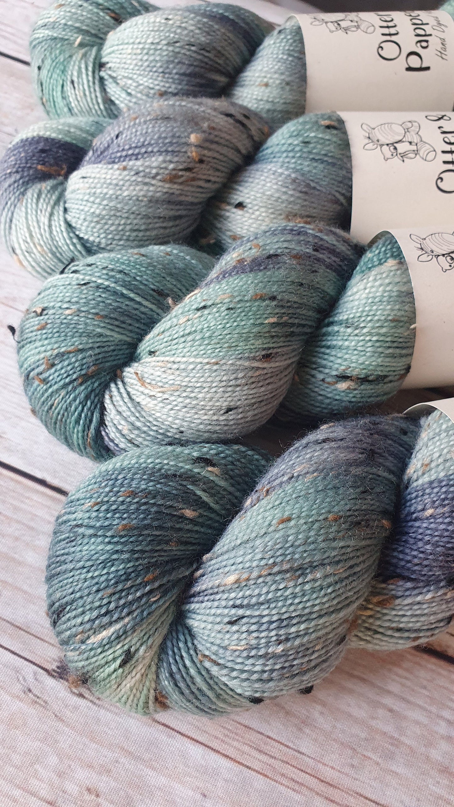 Rainy Day - Hand dyed yarn - 4ply & DK Merino nylon, 4ply & DK Donegal Nep/Merino, 4ply & DK Sparkle