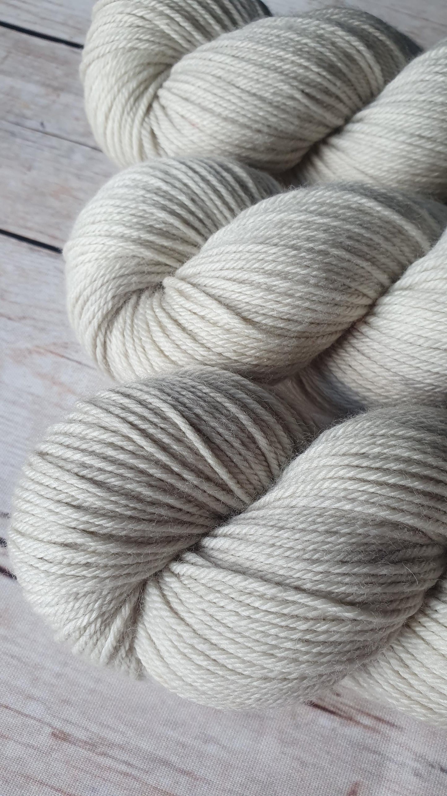 Smoke - Hand dyed yarn - 4ply & DK Merino nylon