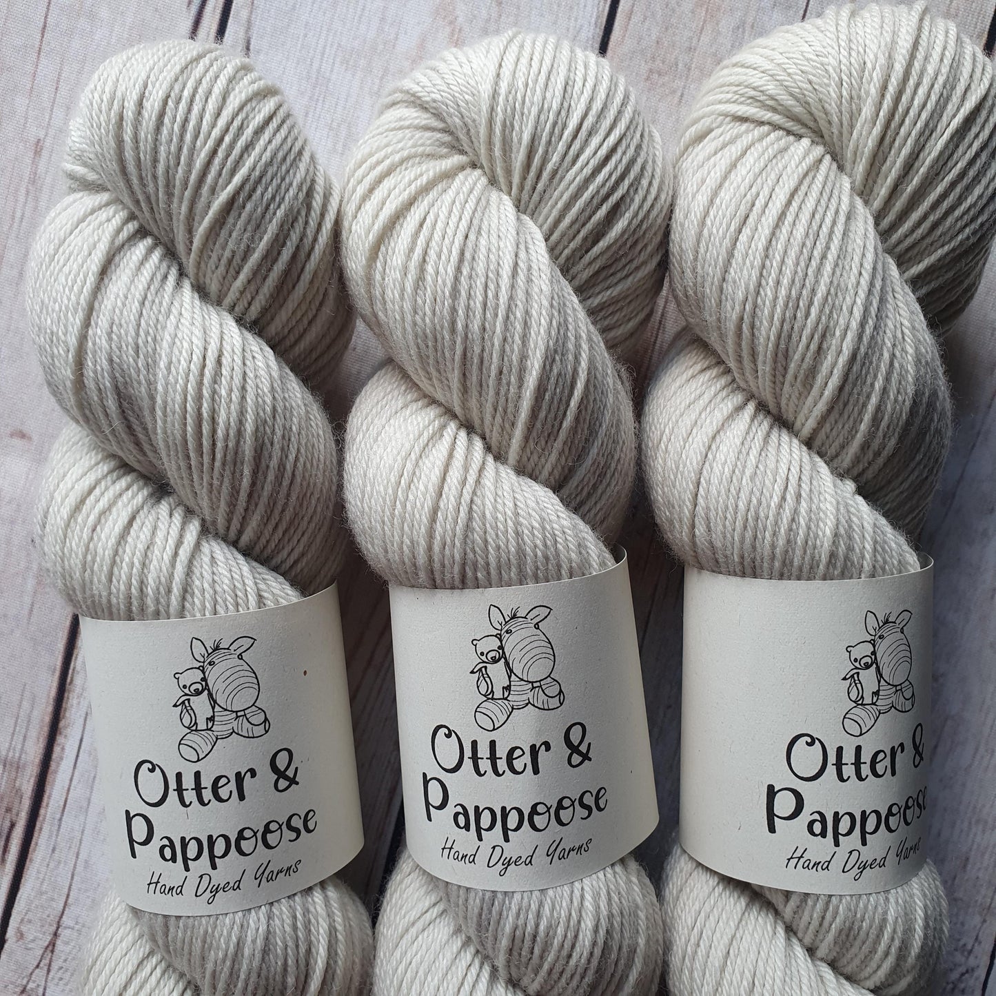 Smoke - Hand dyed yarn - 4ply & DK Merino nylon
