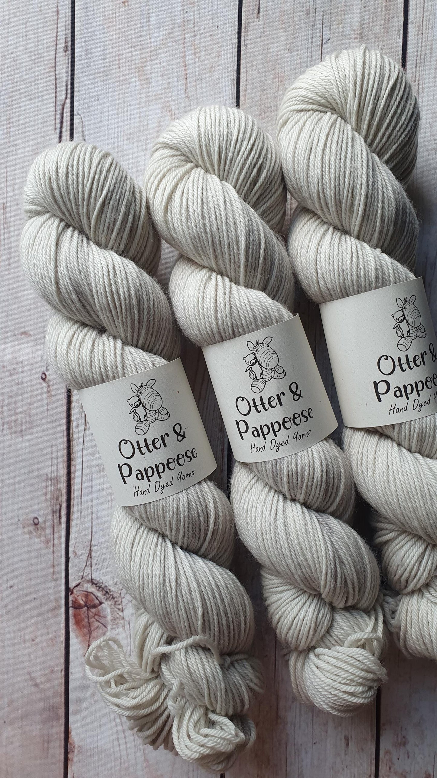 Smoke - Hand dyed yarn - 4ply & DK Merino nylon