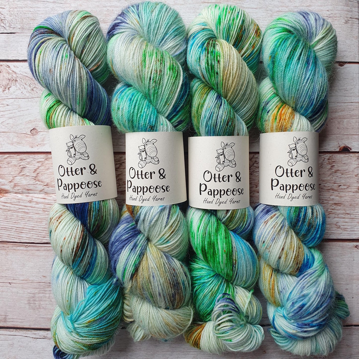 Porthleven - Hand dyed yarn - 4ply Alpaca, 4ply Merino nylon