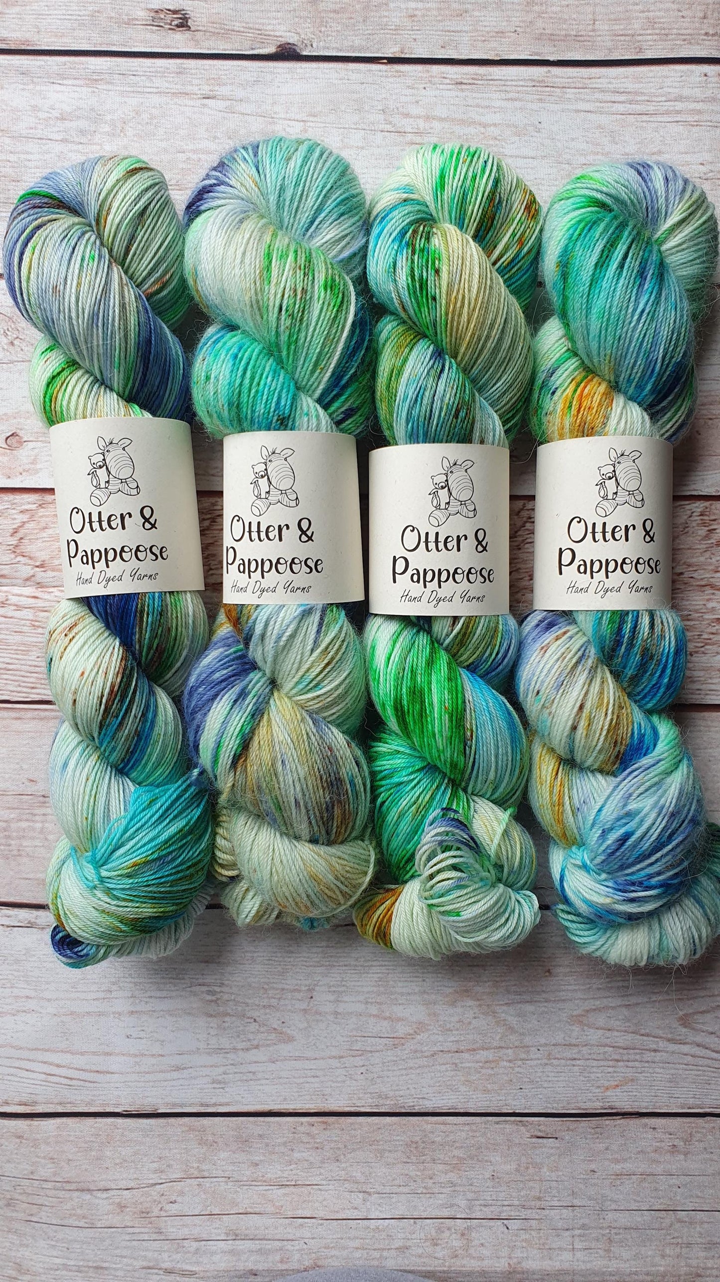 Porthleven - Hand dyed yarn - 4ply Alpaca, 4ply Merino nylon