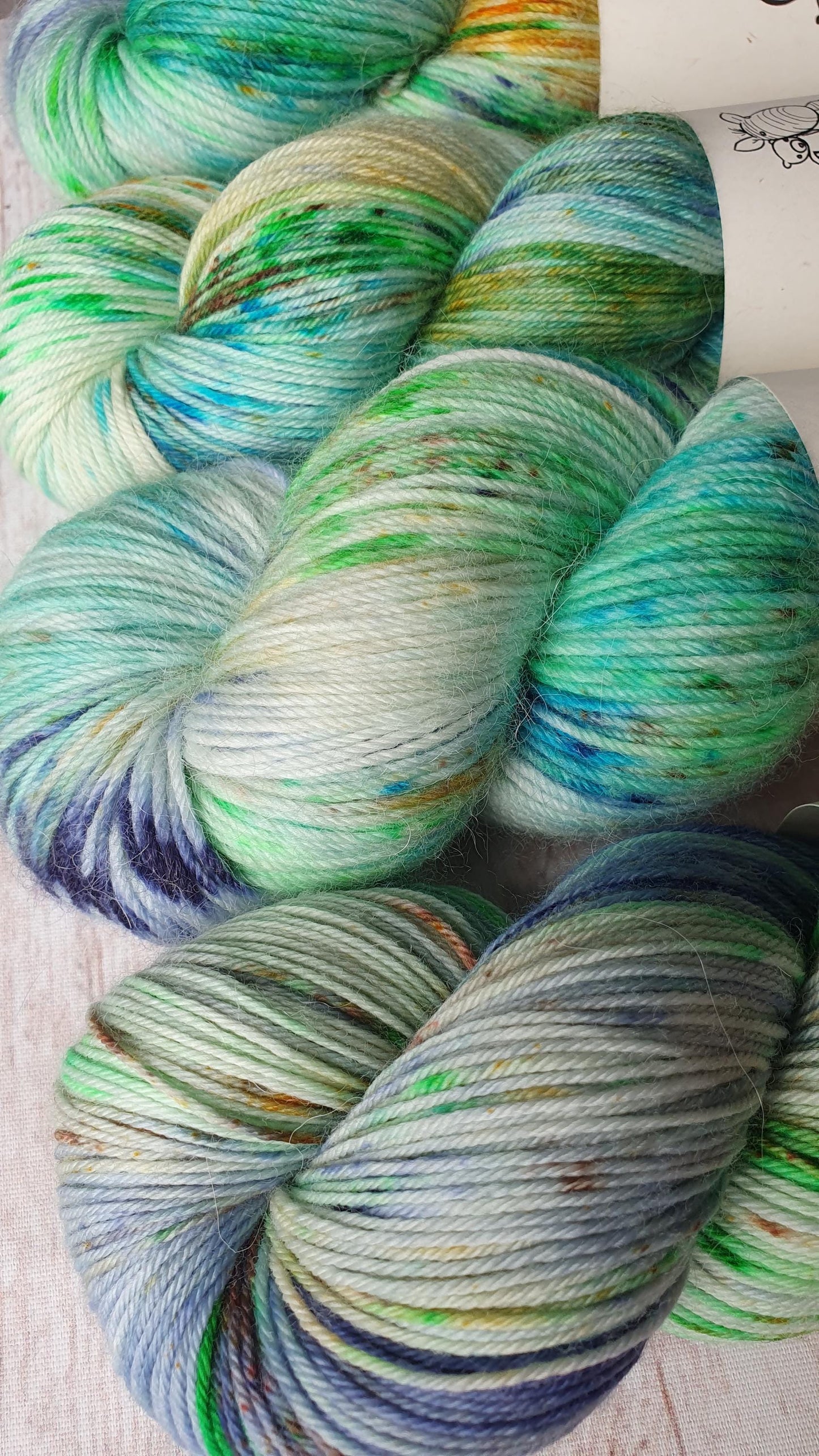 Porthleven - Hand dyed yarn - 4ply Alpaca, 4ply Merino nylon