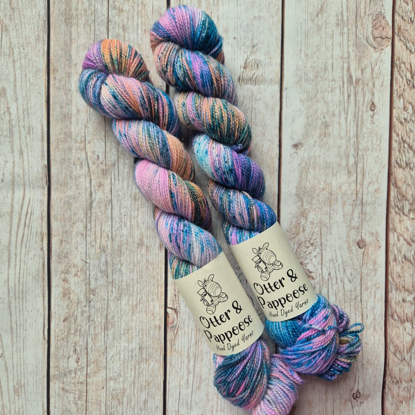 Portuguese Man O'War - Hand dyed yarn - 4ply Sparkle
