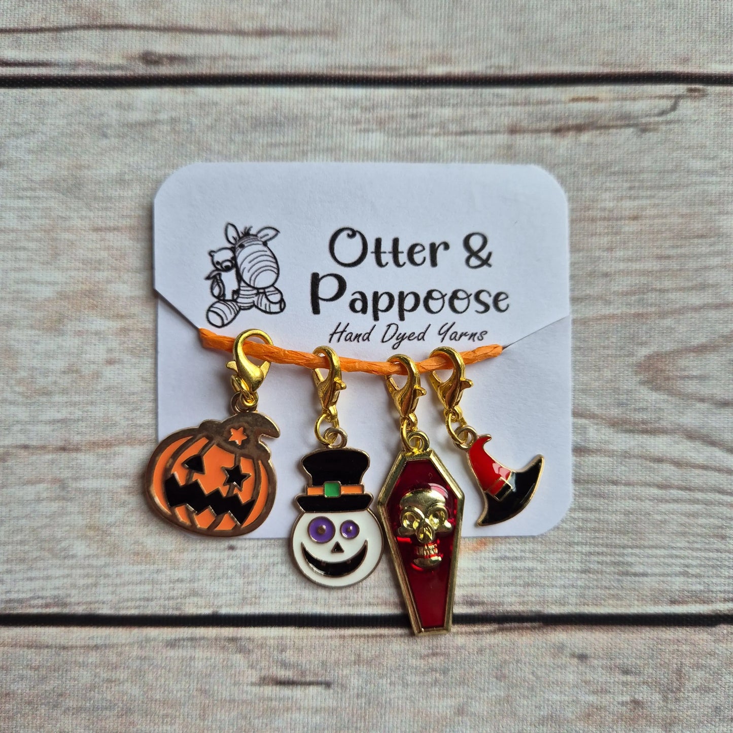 Halloween stitch markers / progress keepers