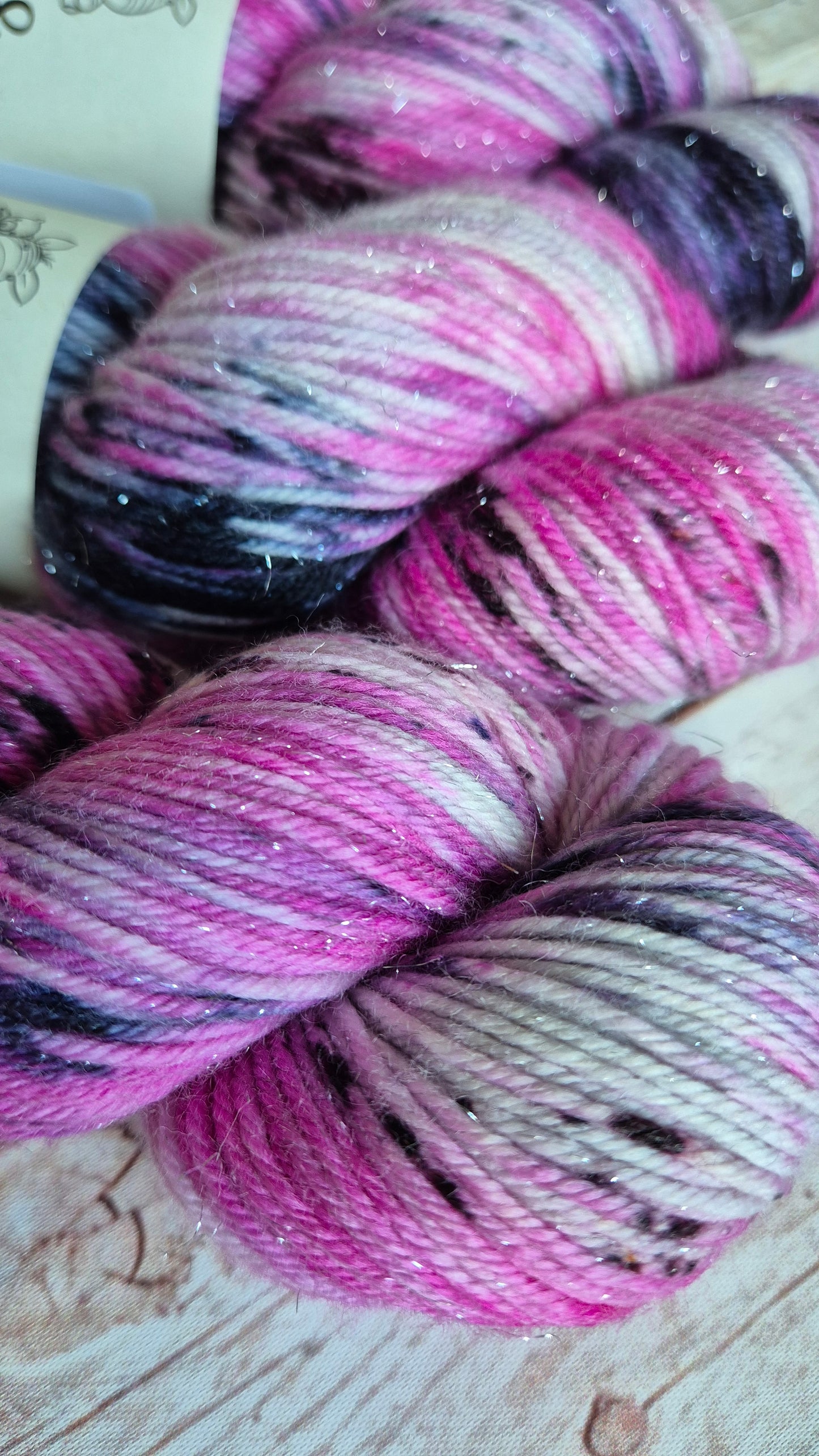 Bramble & Bloom - Hand dyed yarn - DK Sparkle