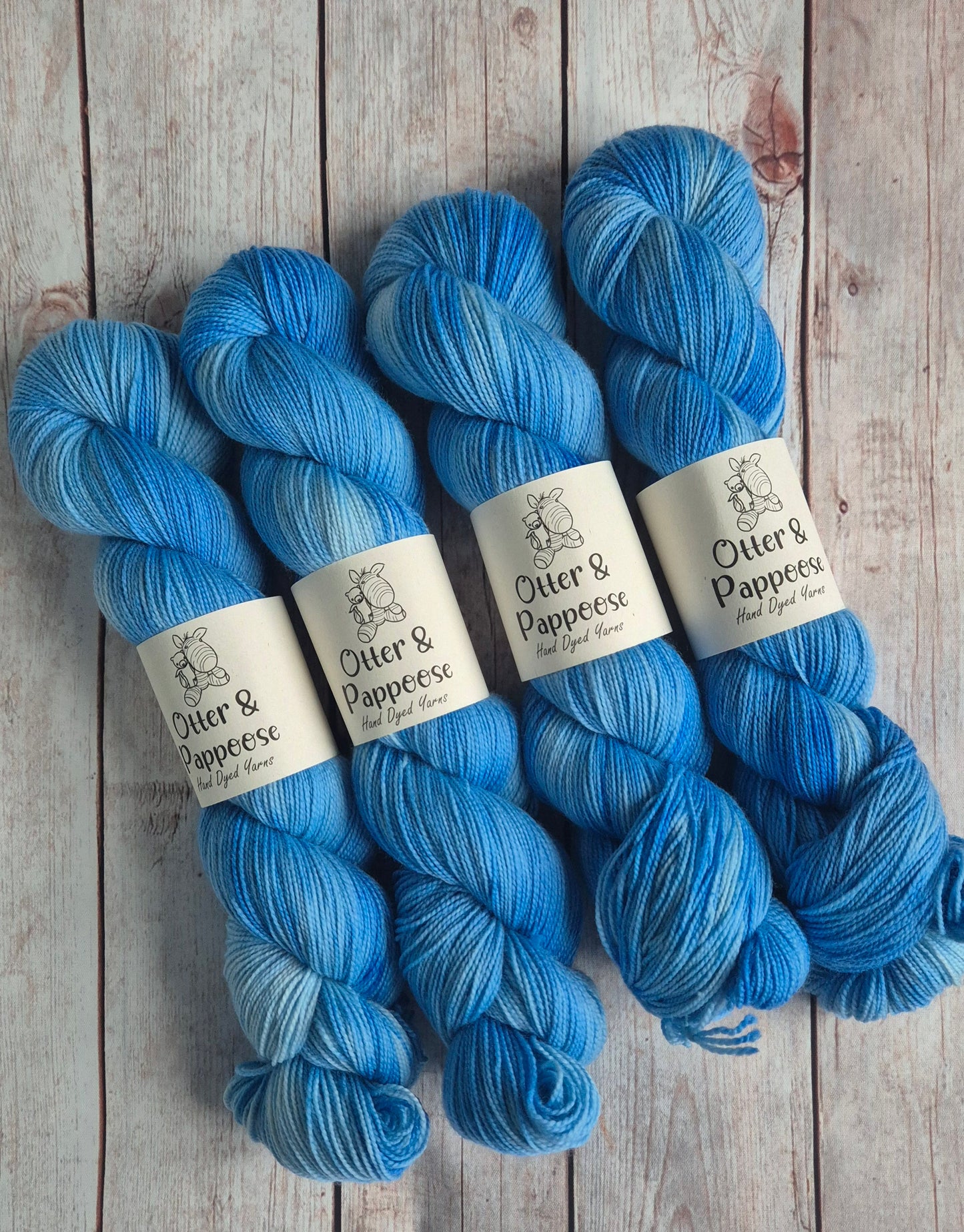 Ocean Spray - Hand dyed yarn - Sock High Twist Merino nylon