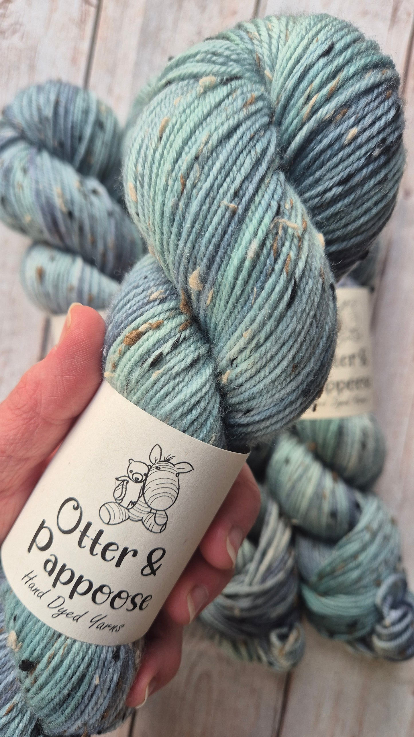 Rainy Day - Hand dyed yarn - 4ply & DK Merino nylon, 4ply & DK Donegal Nep/Merino, 4ply & DK Sparkle
