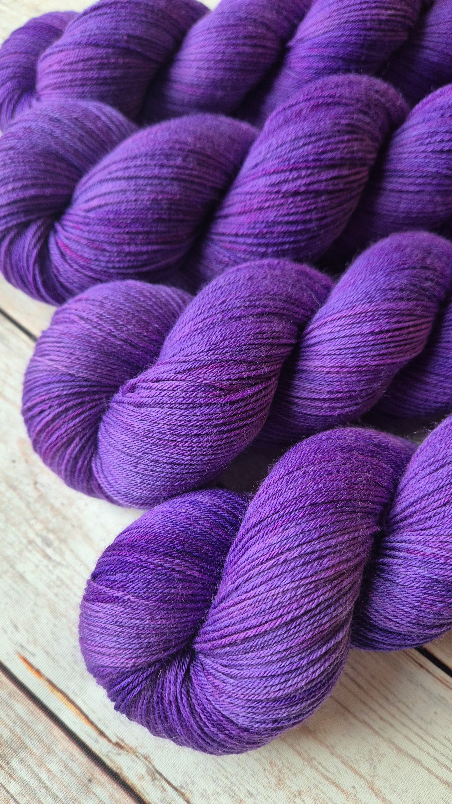 Purple Emperor - Hand dyed yarn - 4ply Merino nylon