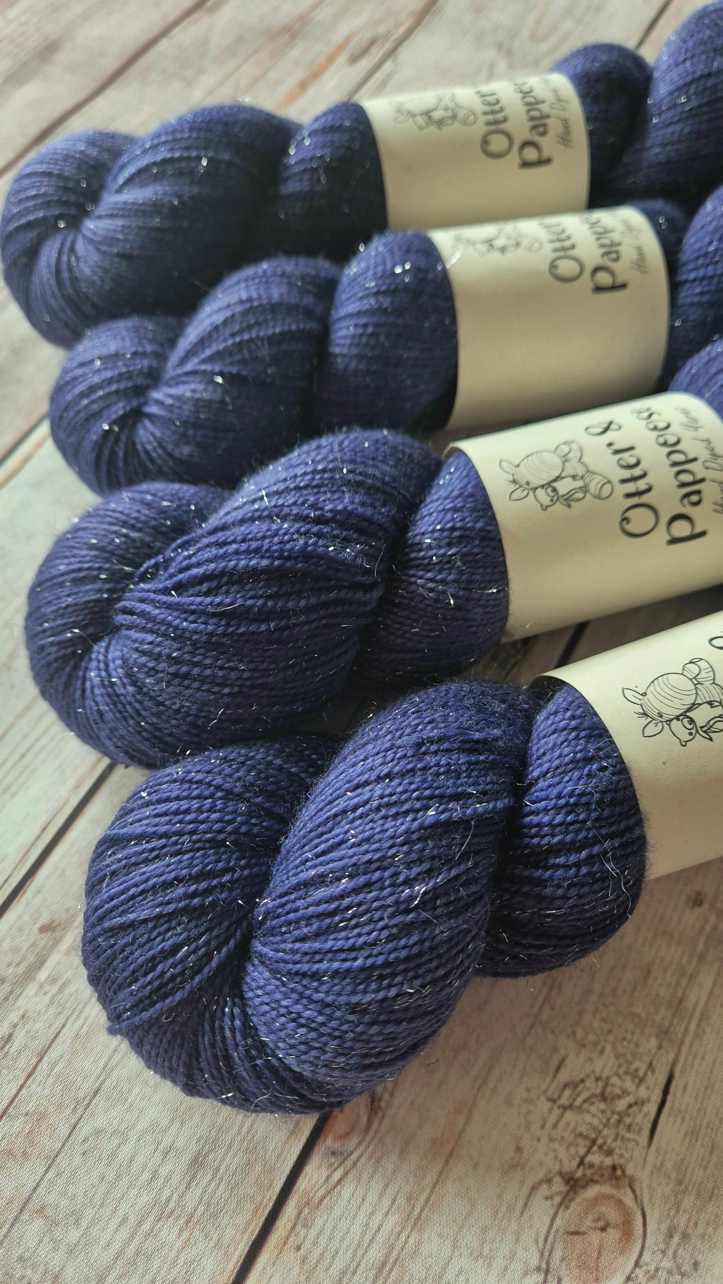 Inkwell - Hand dyed yarn - 4ply Merino nylon, 4ply Sparkle, 4ply Alpaca, High Twist Sock 75/25