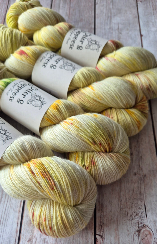 Summer Meadow - Hand dyed yarn - Sock High Twist, 100% or 75/25 Superwash Merino/Nylon