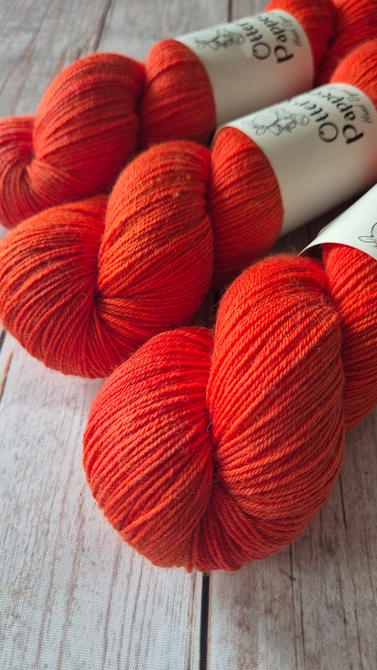 Light My Fire - Hand dyed yarn - 4ply Merino nylon