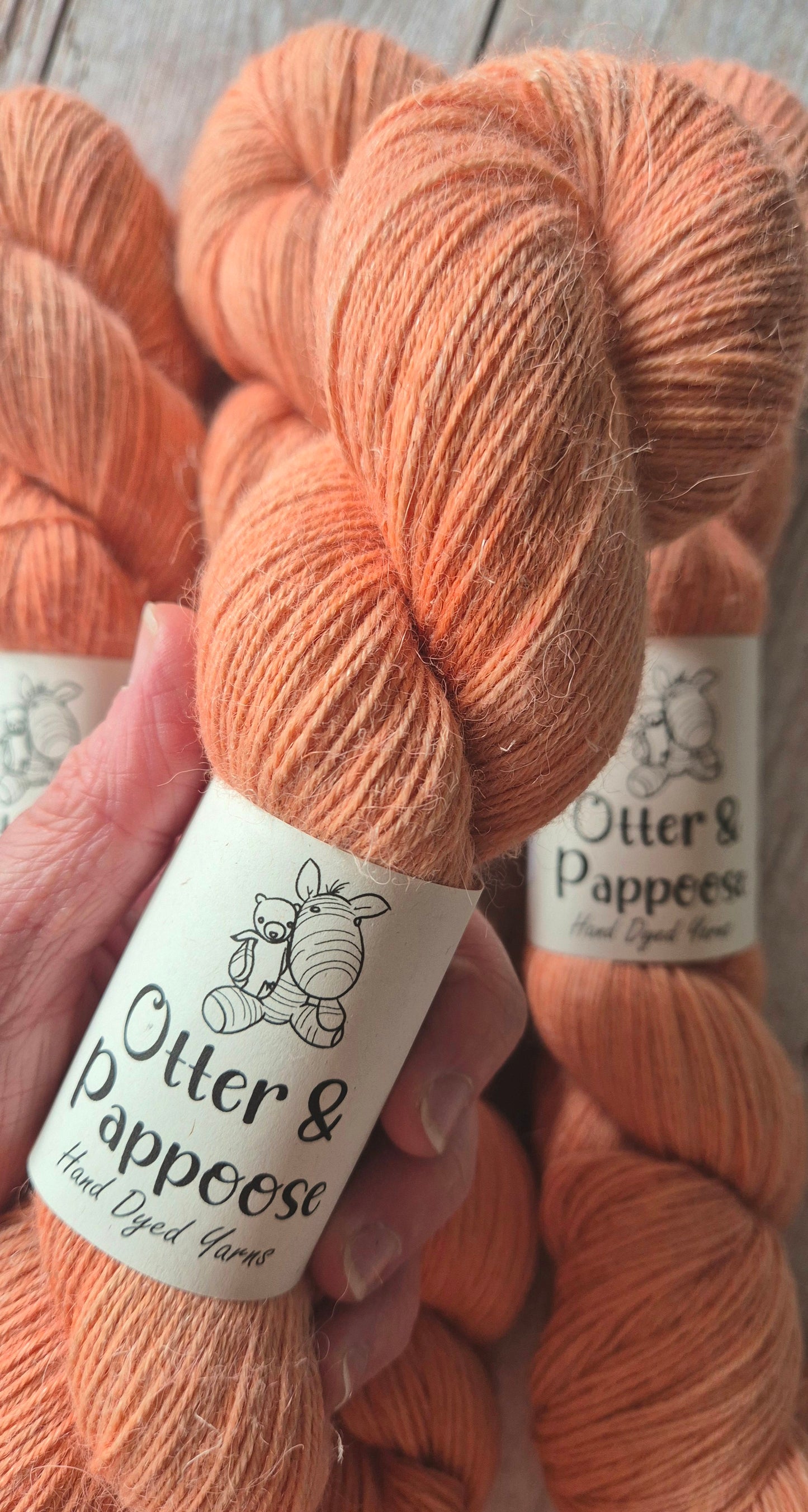 ECO Alpaca Linen Sock - Hand dyed yarn - Non Superwash