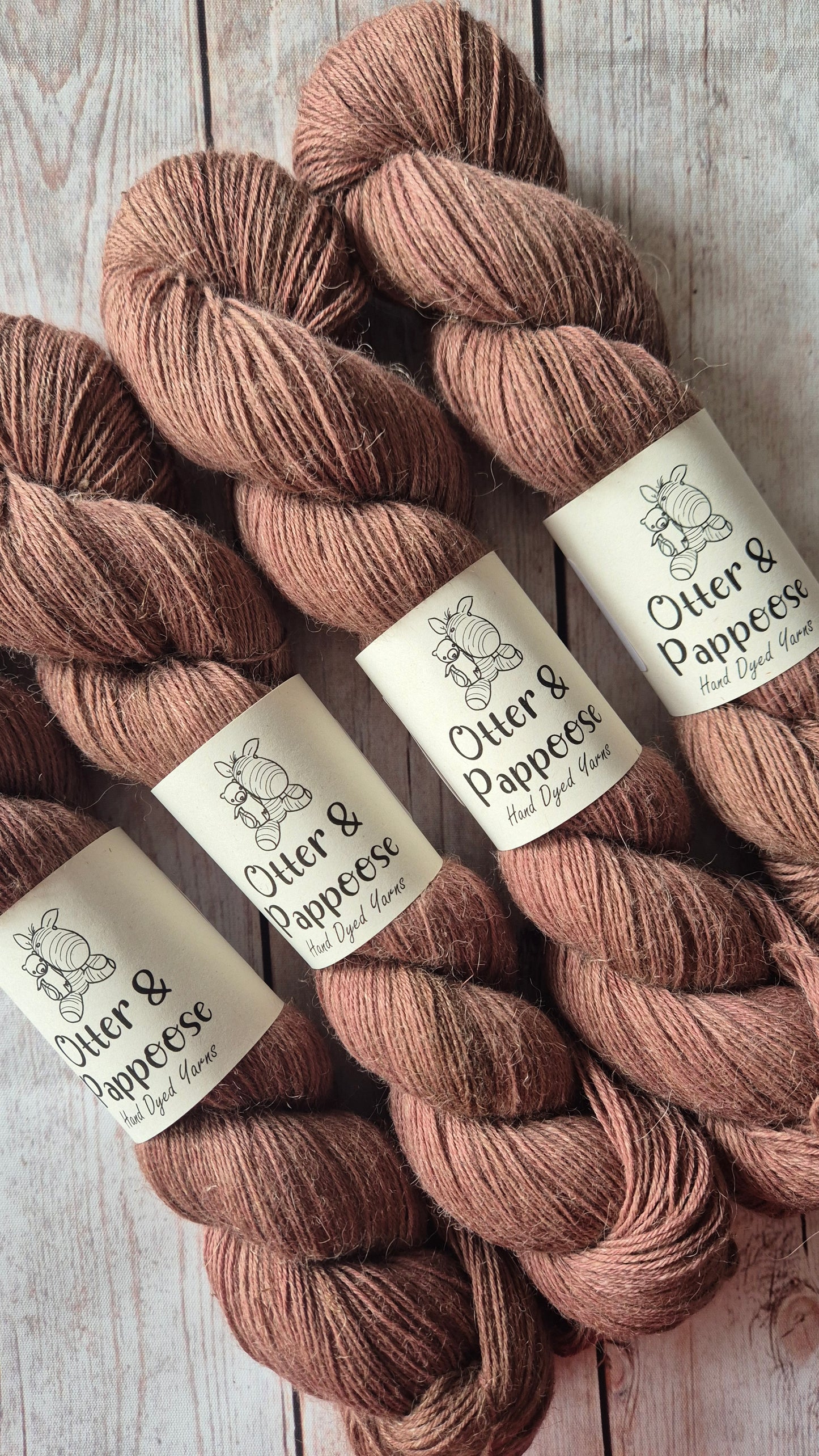 ECO Alpaca Linen Sock - Hand dyed yarn - Non Superwash