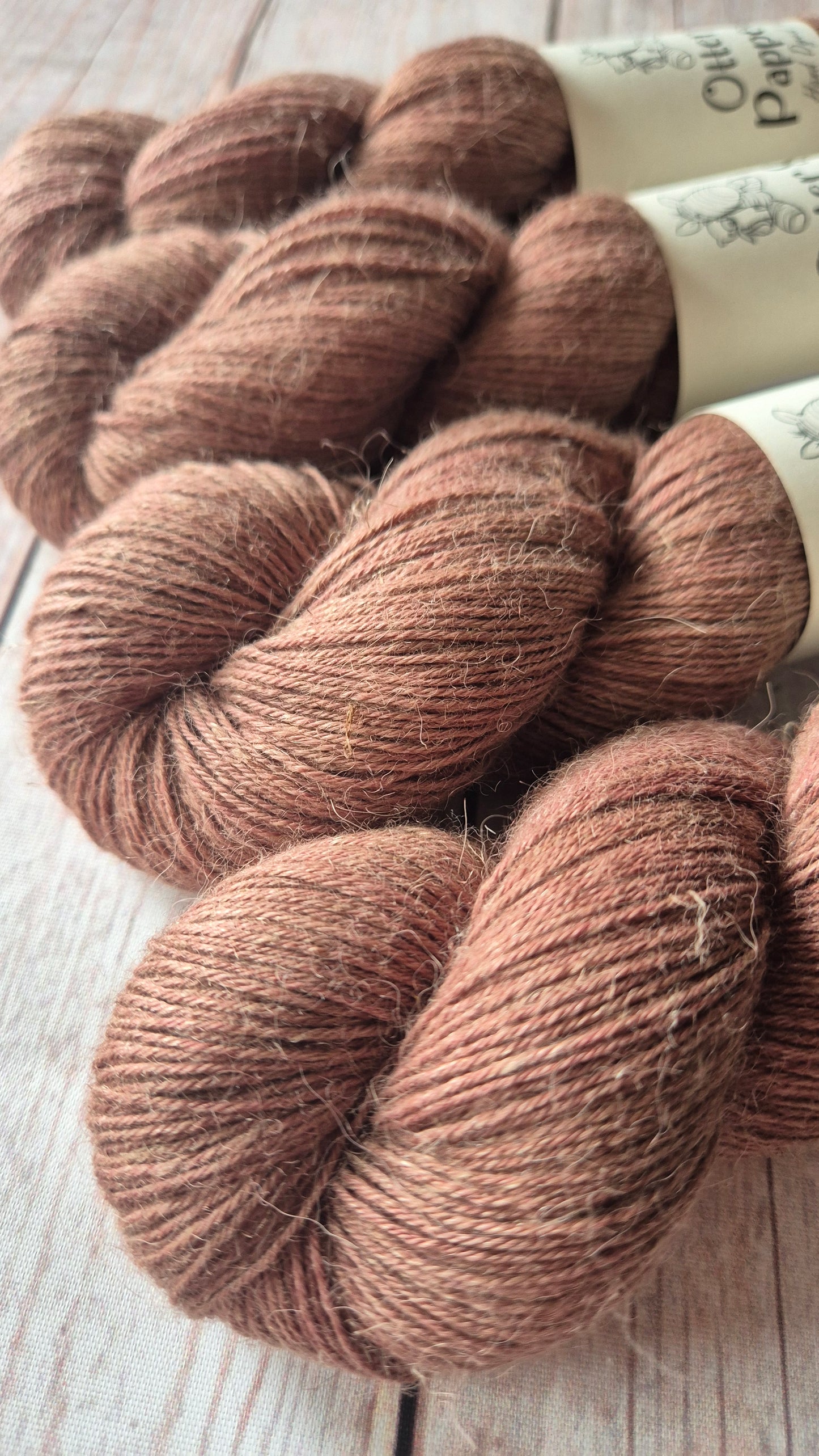 ECO Alpaca Linen Sock - Hand dyed yarn - Non Superwash