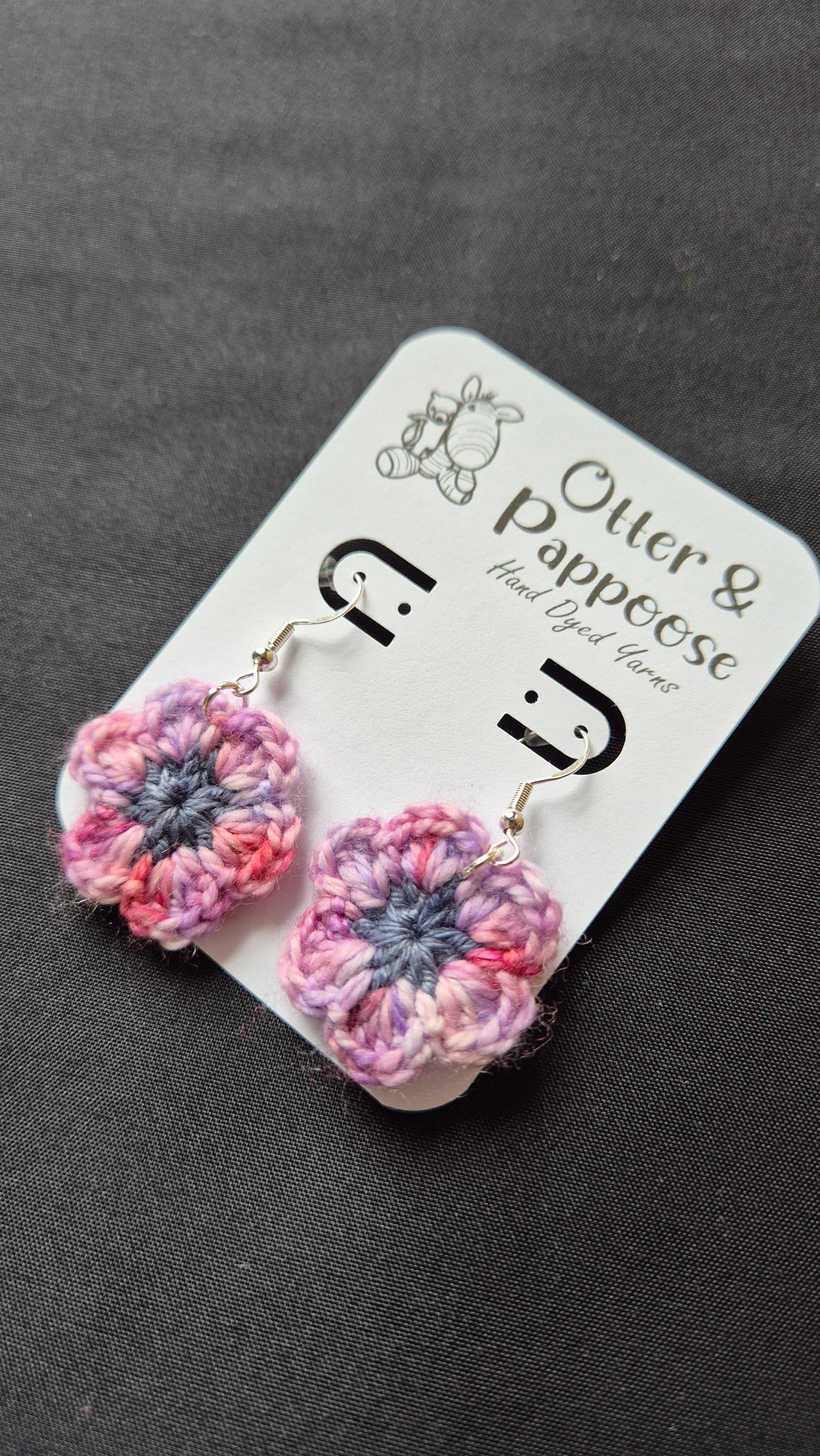 Flower Earrings - Hook 925 Silver