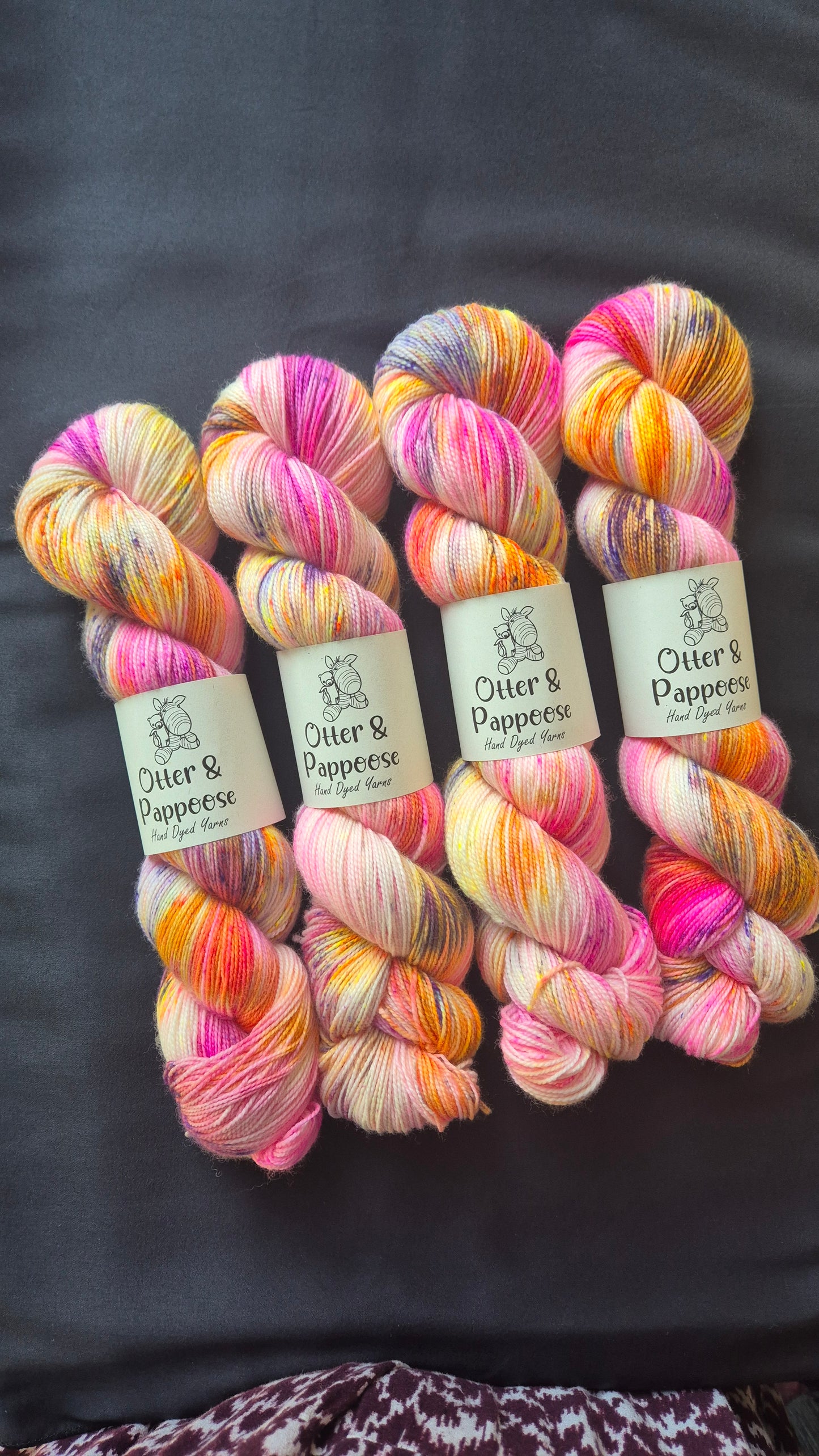 The Floor Is Lava - Hand dyed yarn - Sock High Twist Merino nylon