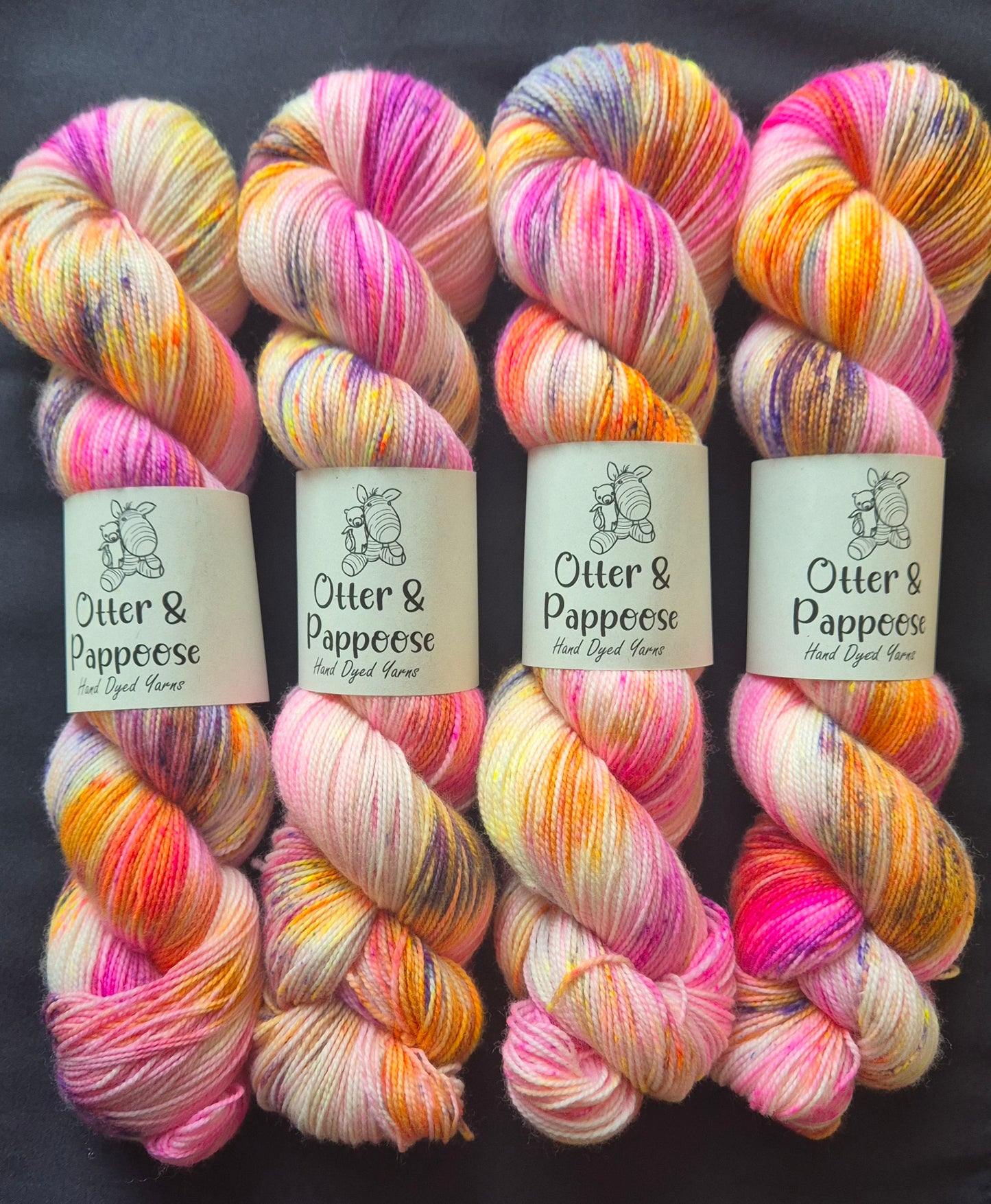 The Floor Is Lava - Hand dyed yarn - Sock High Twist Merino nylon