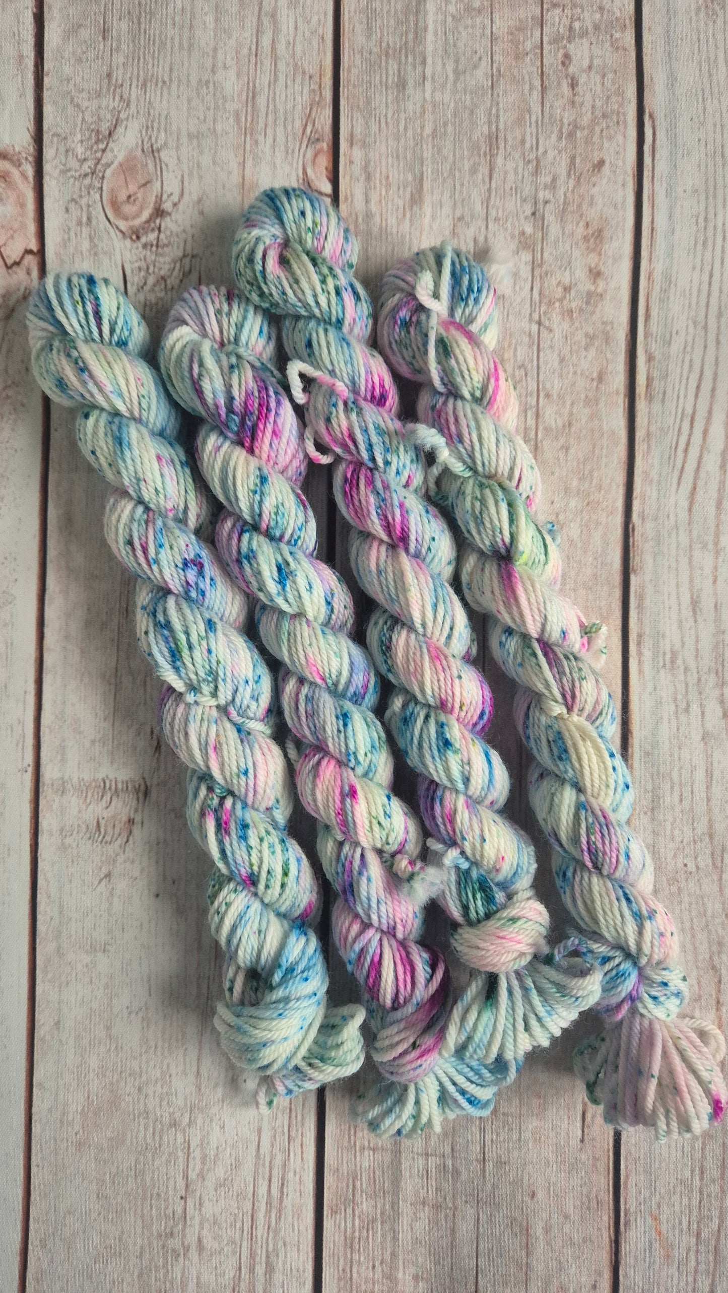 DK Mini Skein Separates - Hand dyed yarn - 20g individual skeins, Merino nylon