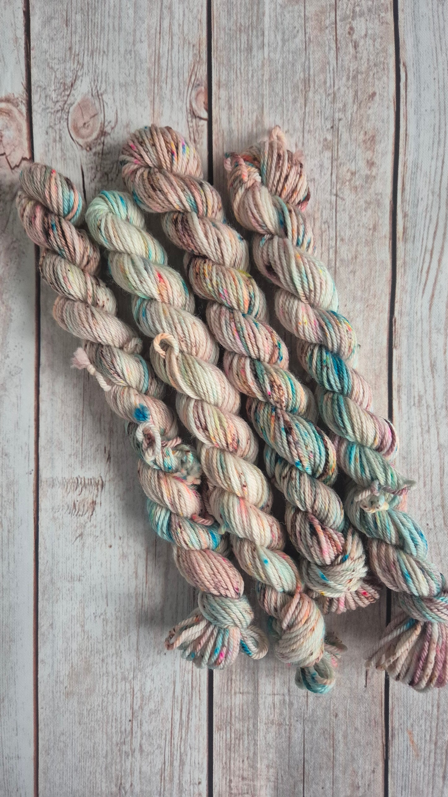 DK Mini Skein Separates - Hand dyed yarn - 20g individual skeins, Merino nylon