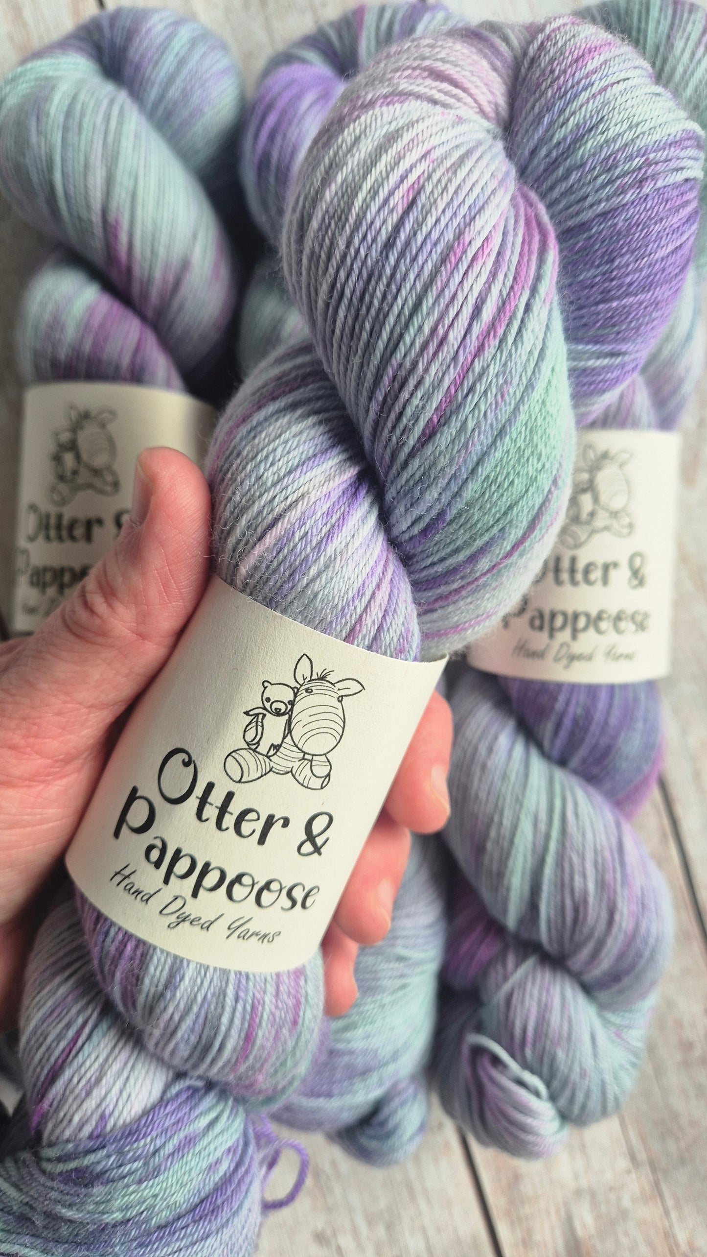 Otter's Daydream - Hand dyed yarn - 4ply, DK Sparkle