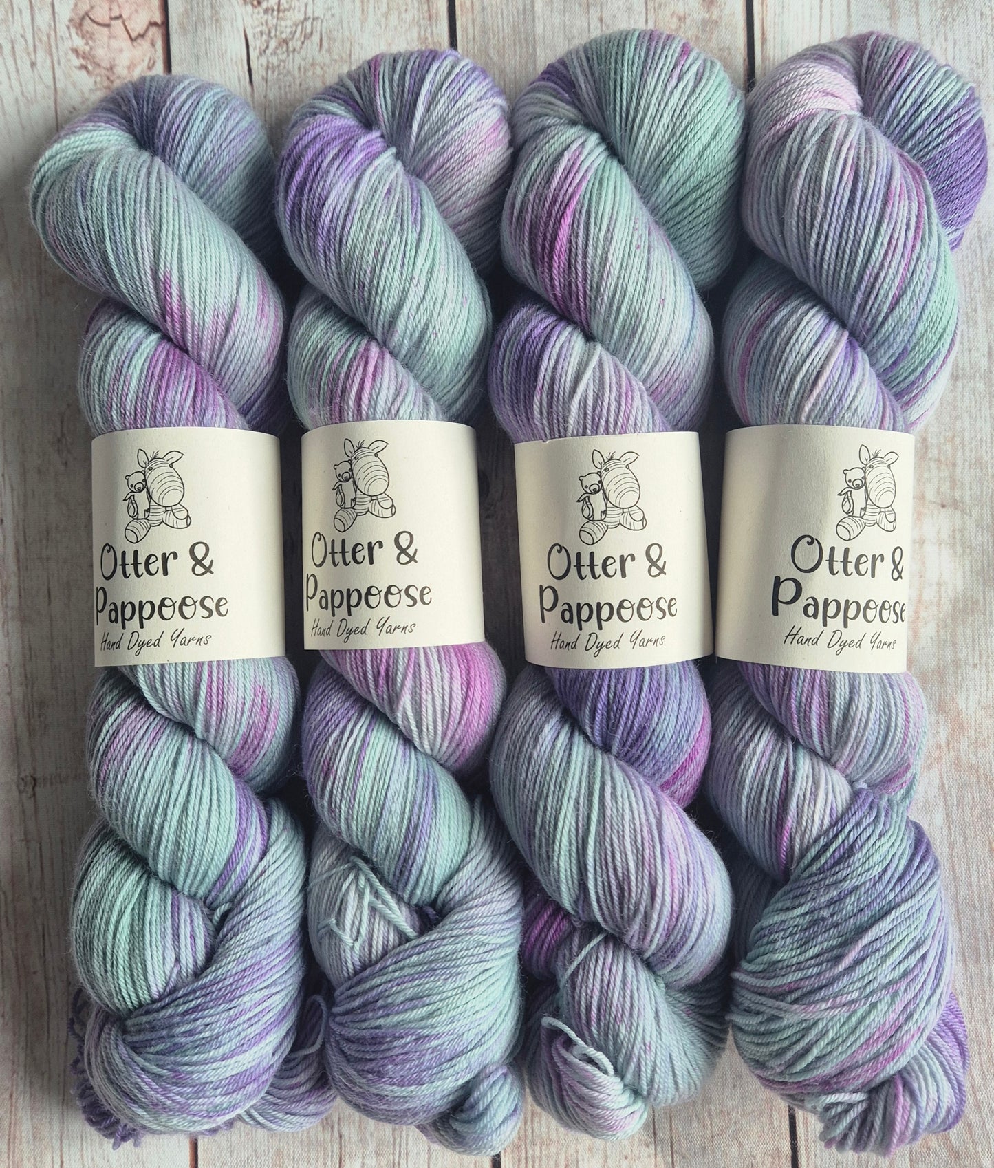 Otter's Daydream - Hand dyed yarn - 4ply, DK Sparkle